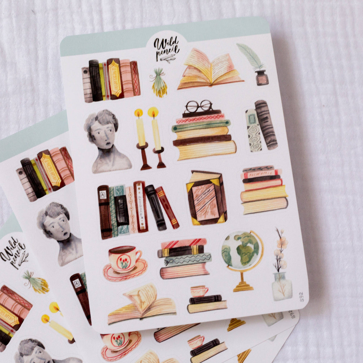 Bookshelf Sticker Sheet