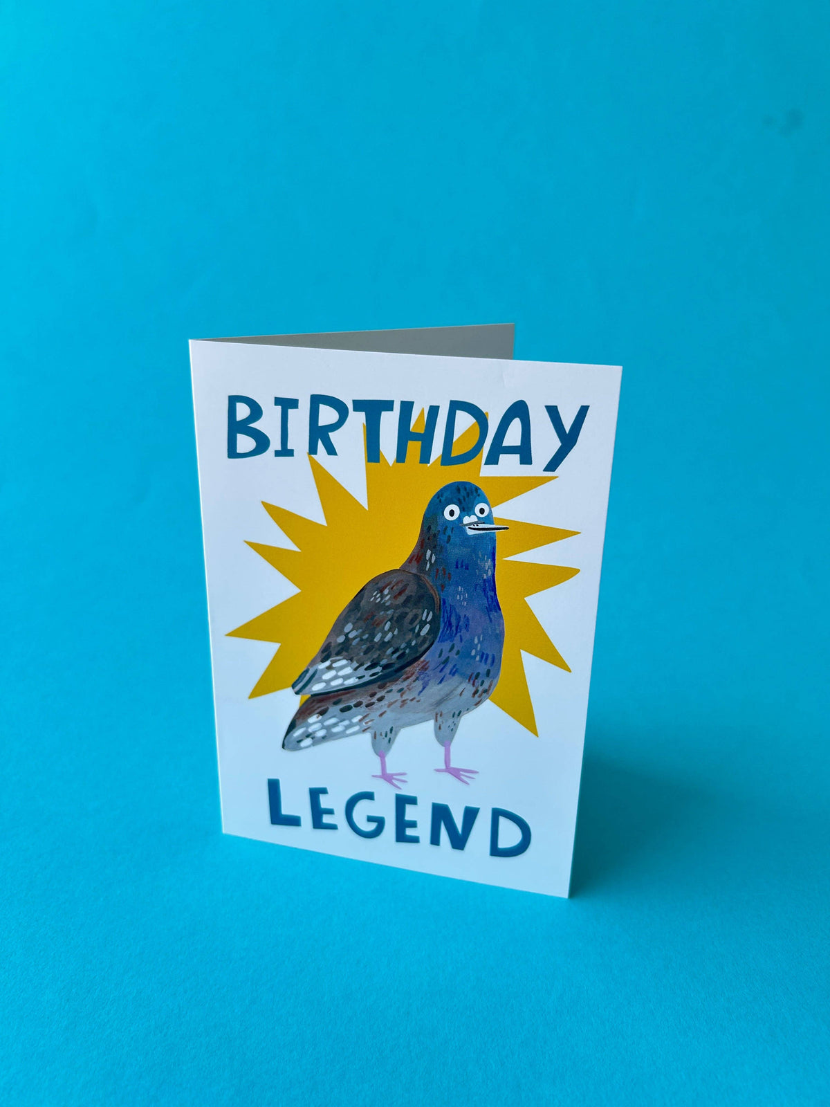 Pigeon Legend Birthday Card