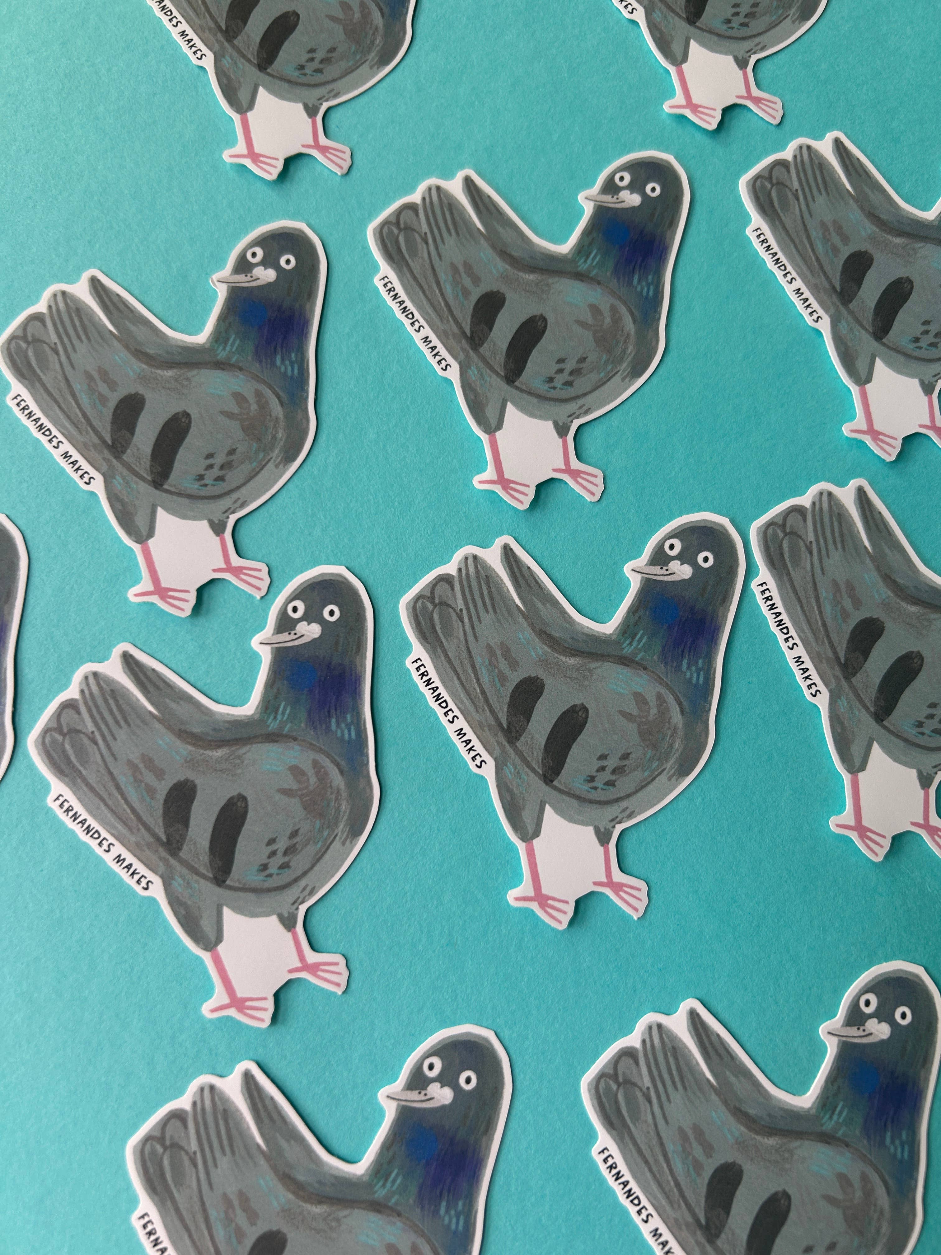 Rocky The Pigeon Vinyl Sticker