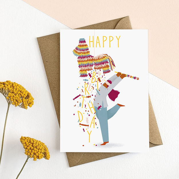 Happy Birthday Pinata Card