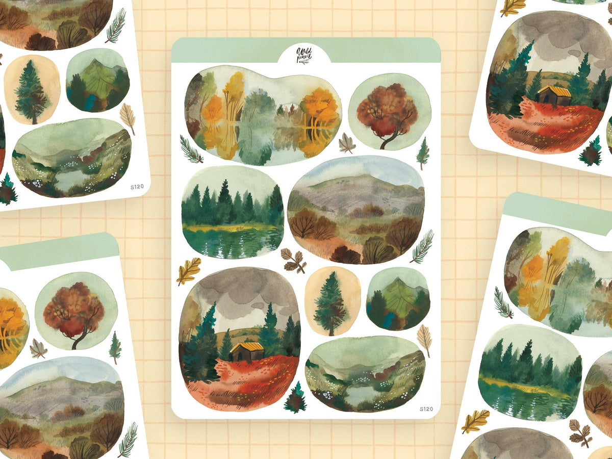 Windows Into Autumn Sticker Sheet