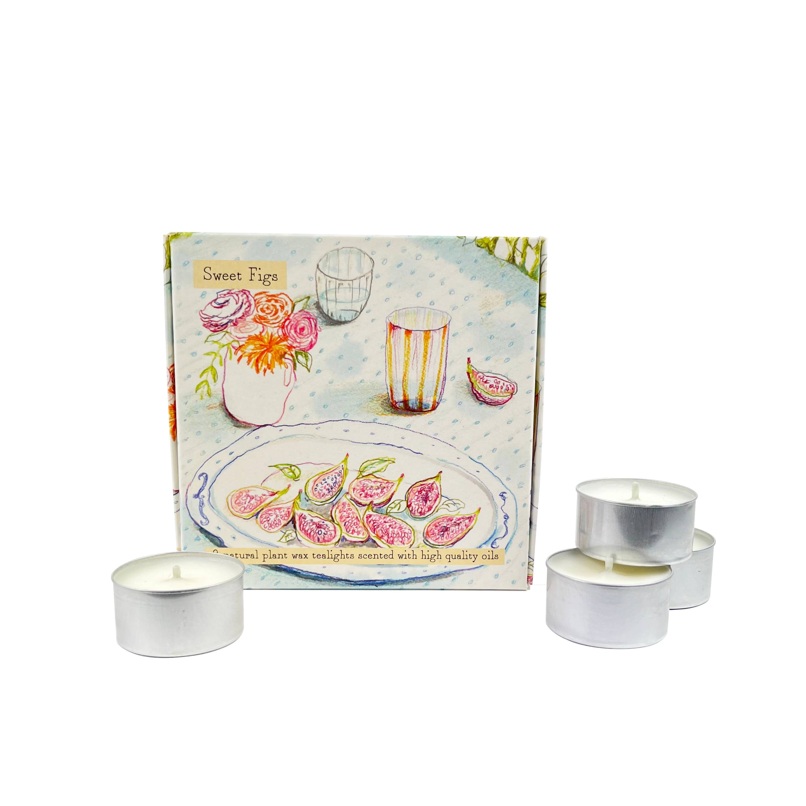 Sweet Figs Scented Tealight Set