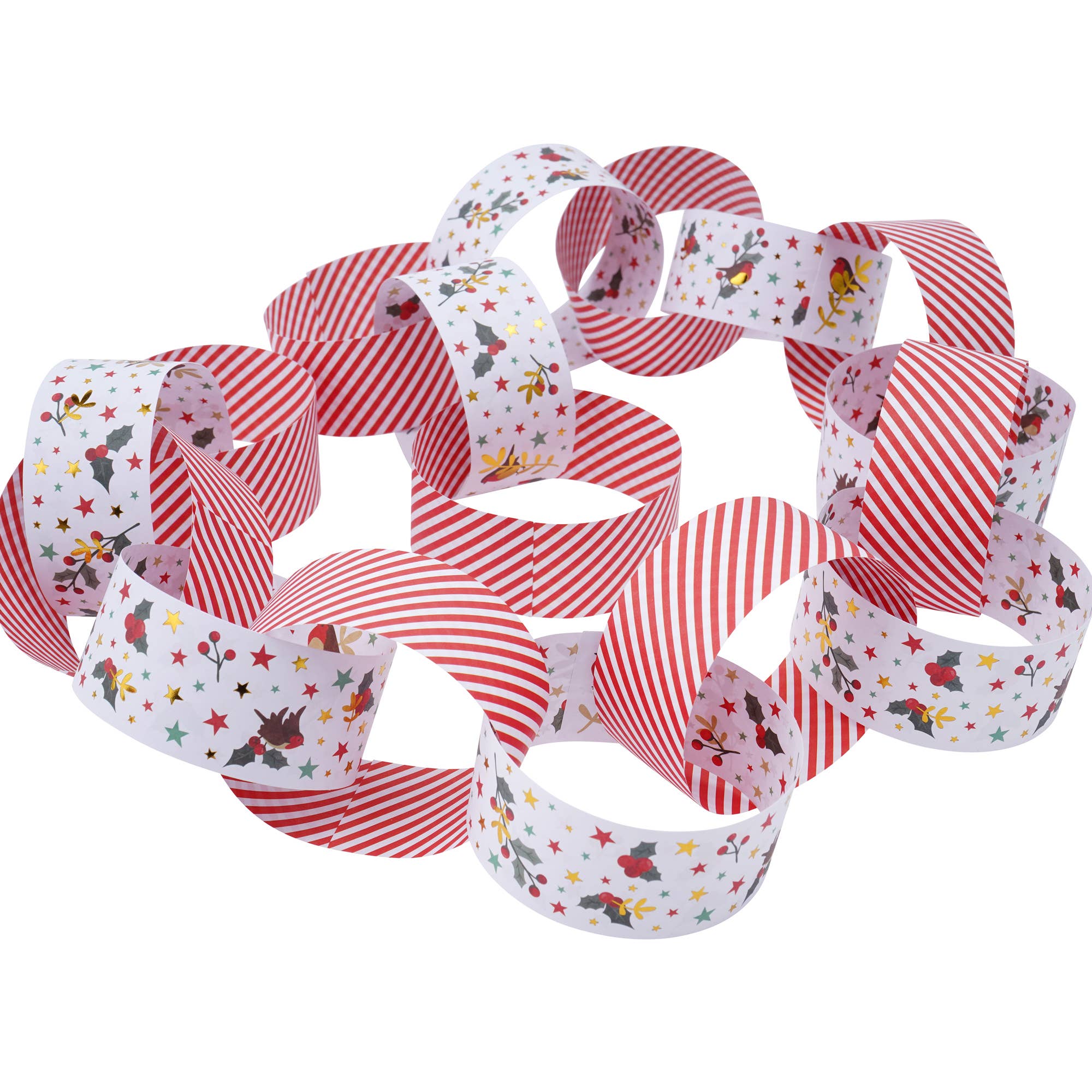 Christmas Deck The Halls Pack of 100 Paper Chains
