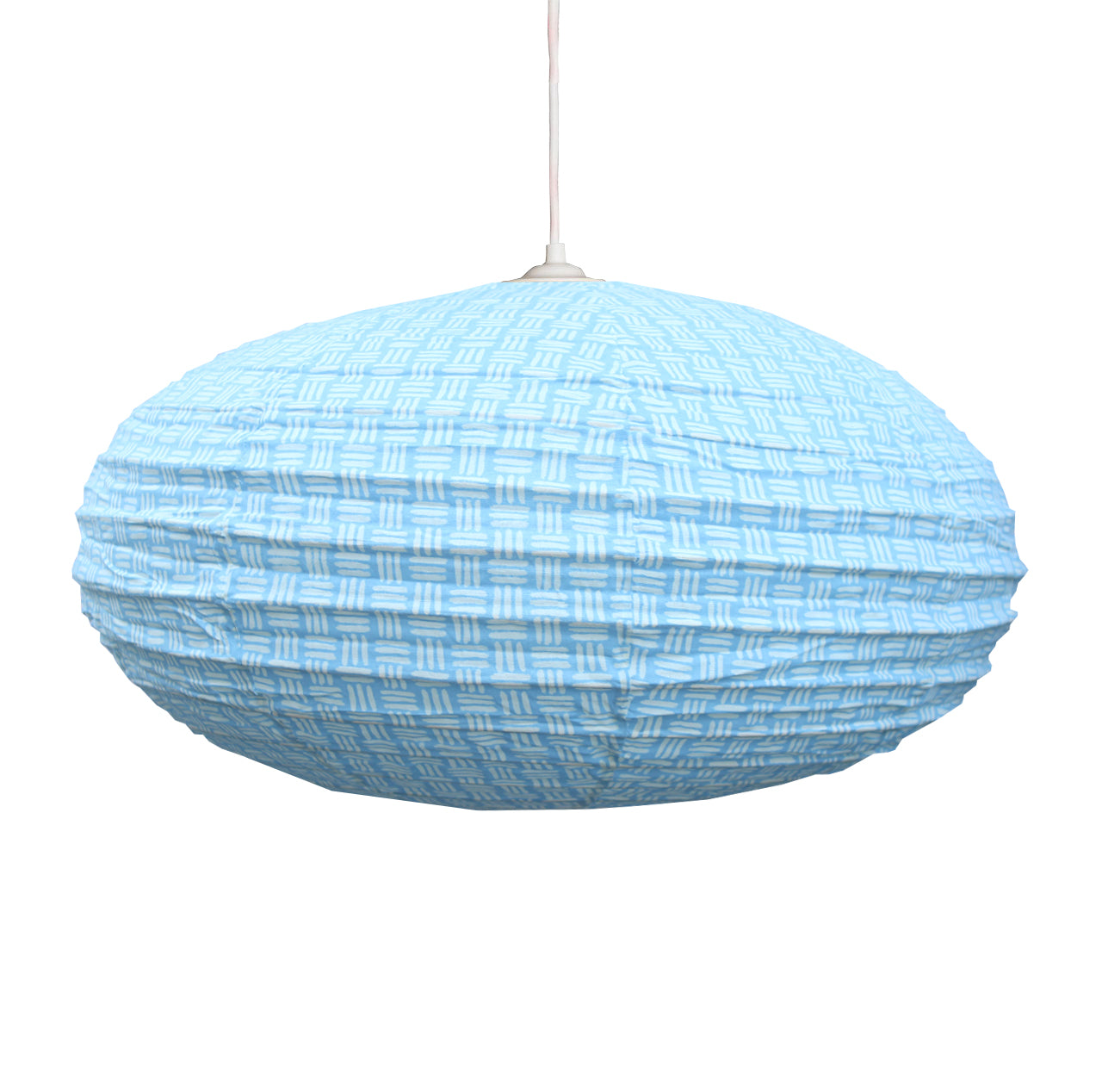 Small 60cm Sky Blue Pattern Cotton Pendant Lampshade