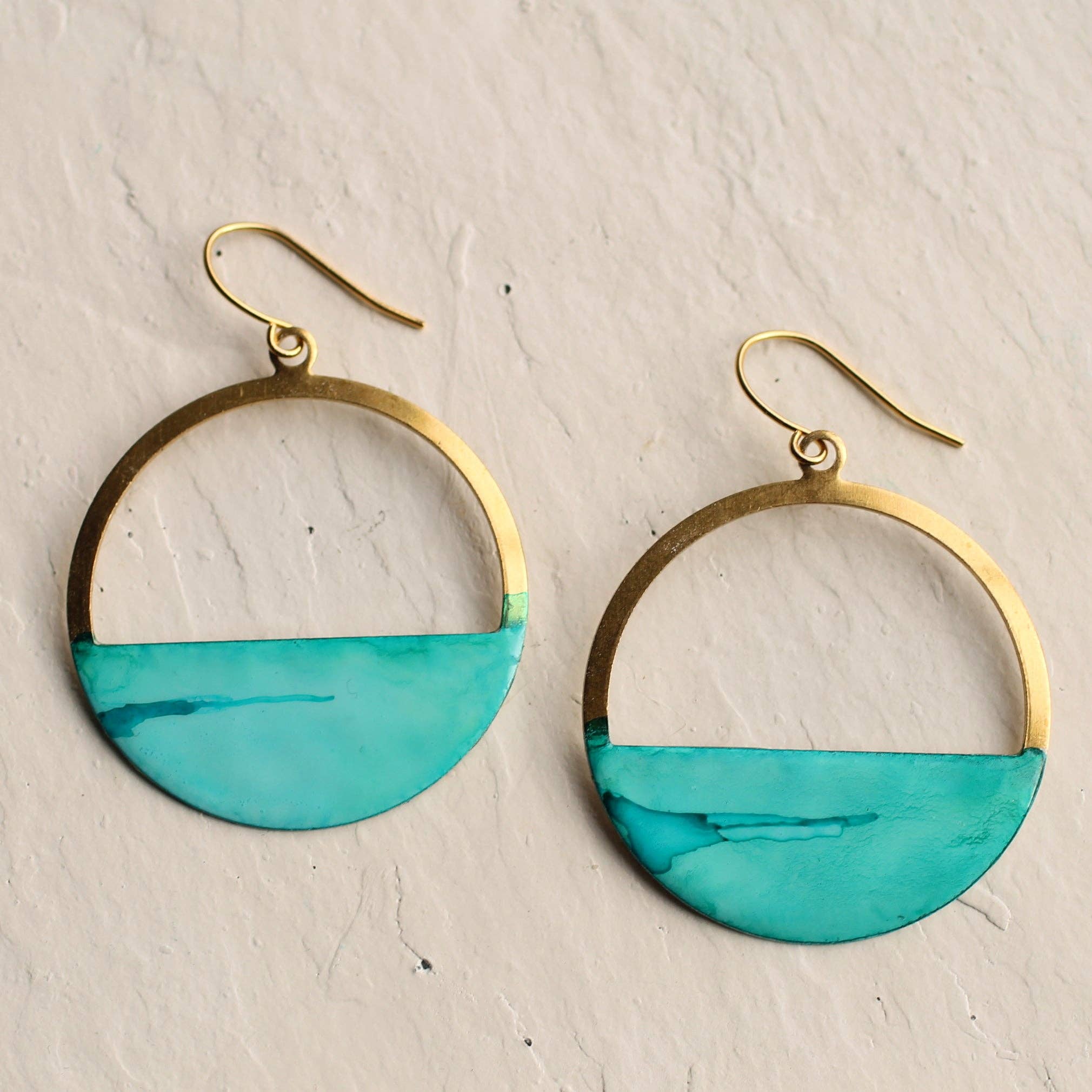Turquoise Hoop Earrings