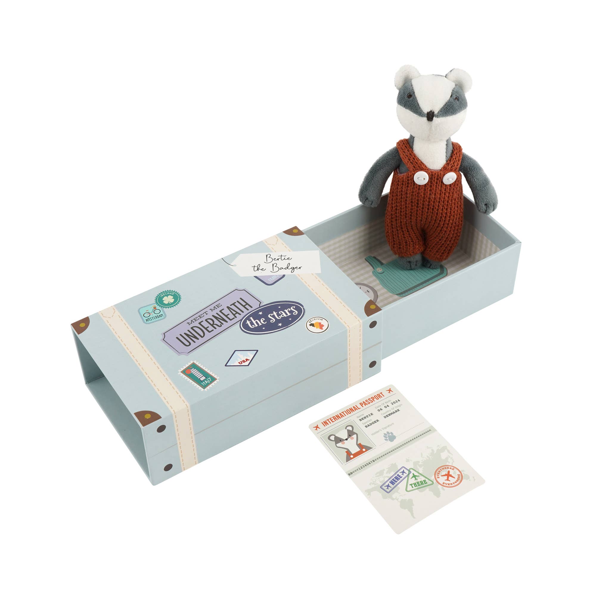 Wild Wanderers 'Bertie The Badger' Matchbox Toy