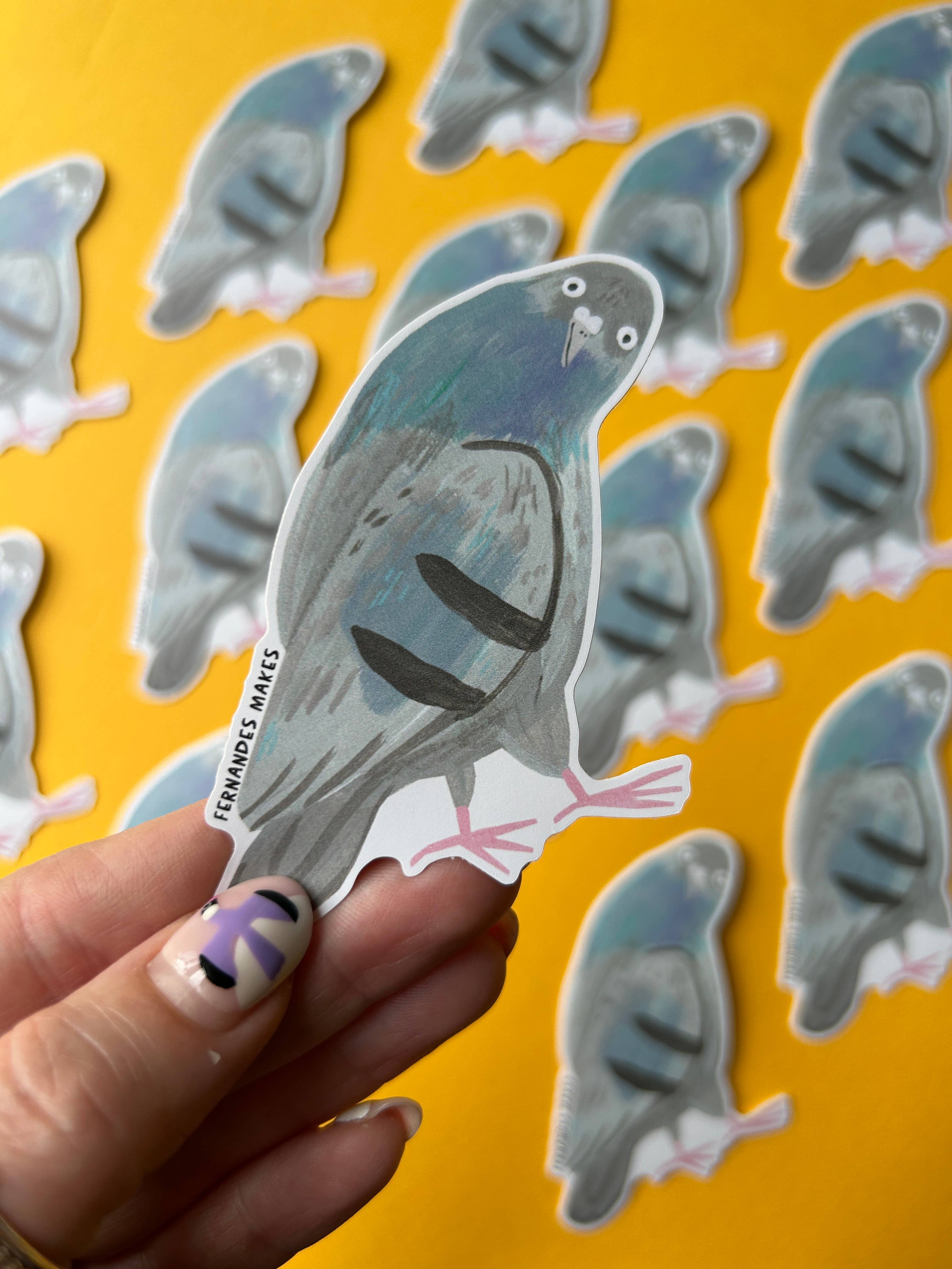 Oregano The Pigeon Vinyl Sticker
