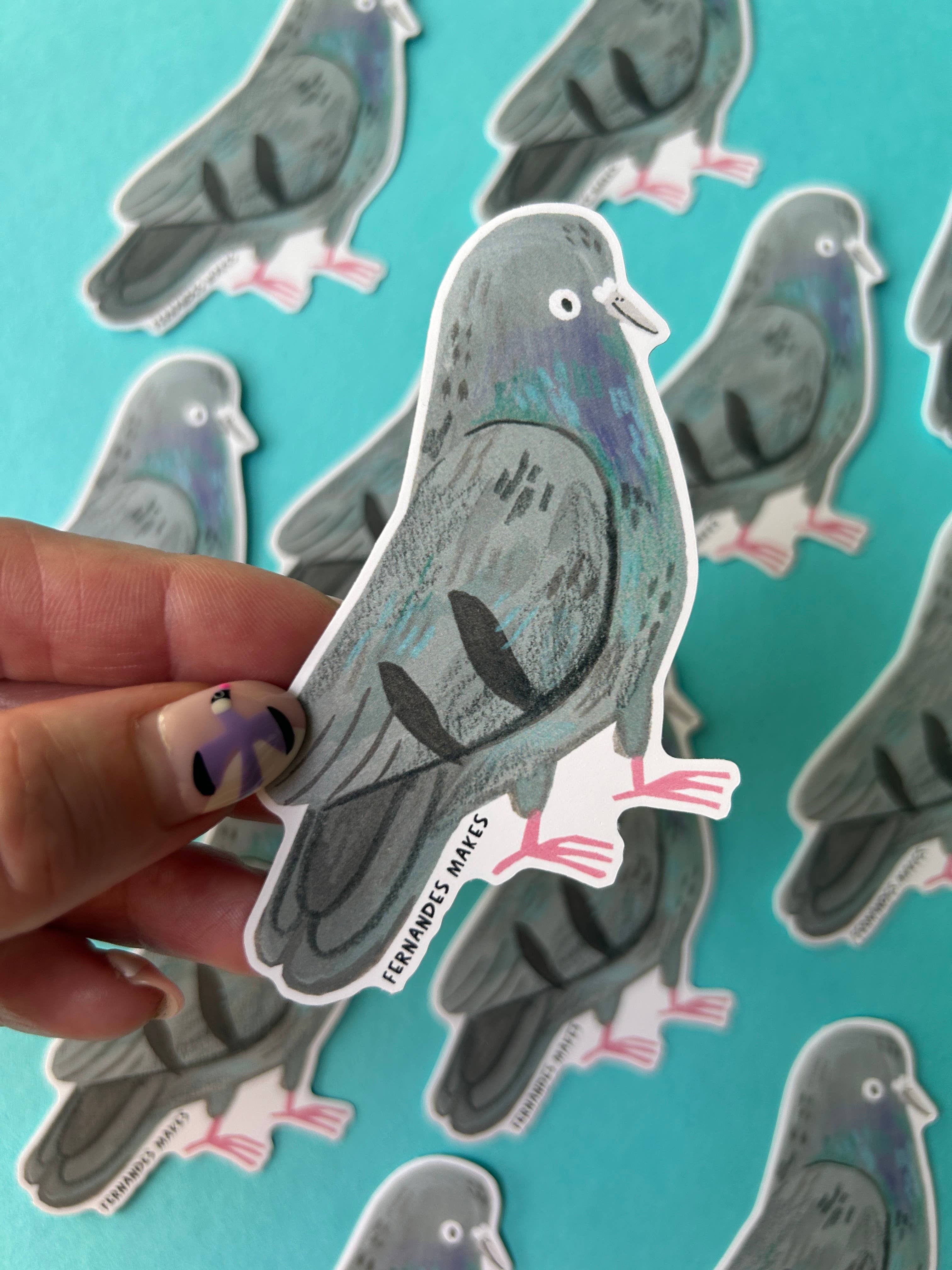 Agatha The Pigeon Vinyl Sticker