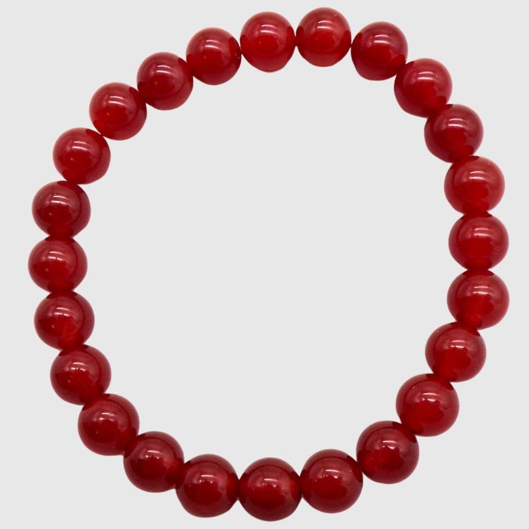 Carnelian Bead Bracelet