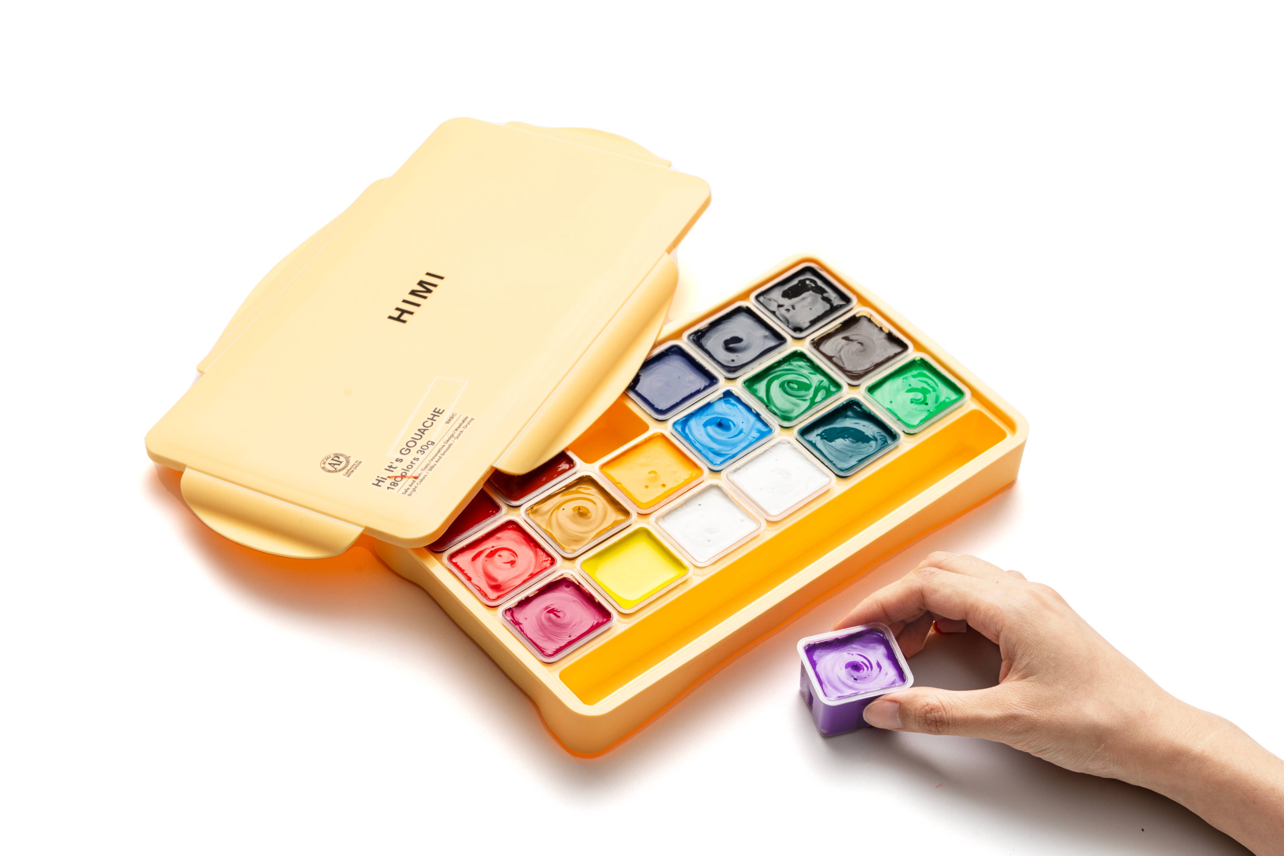 Jelly Cup Gouache Paint Set (18 Colours)