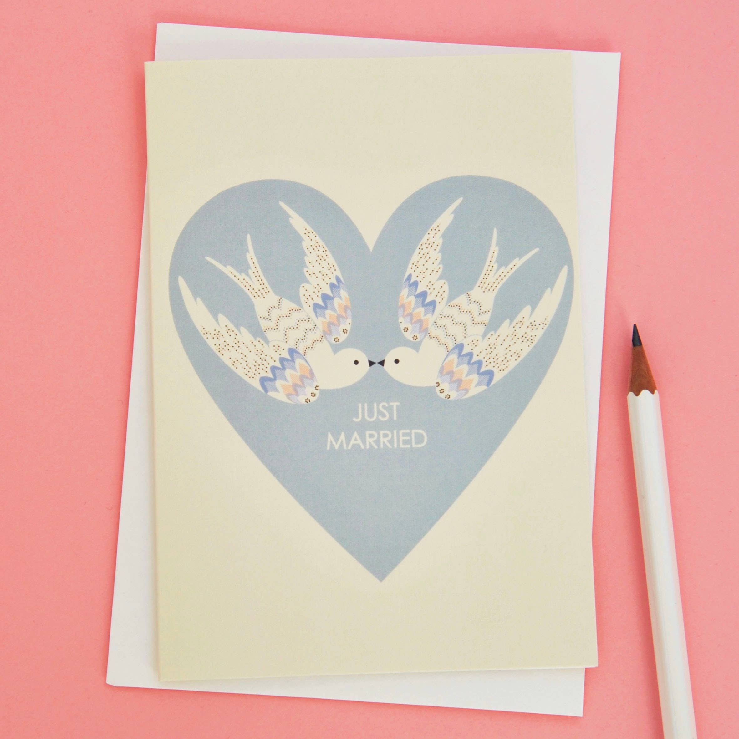 Just Married Greetings Card