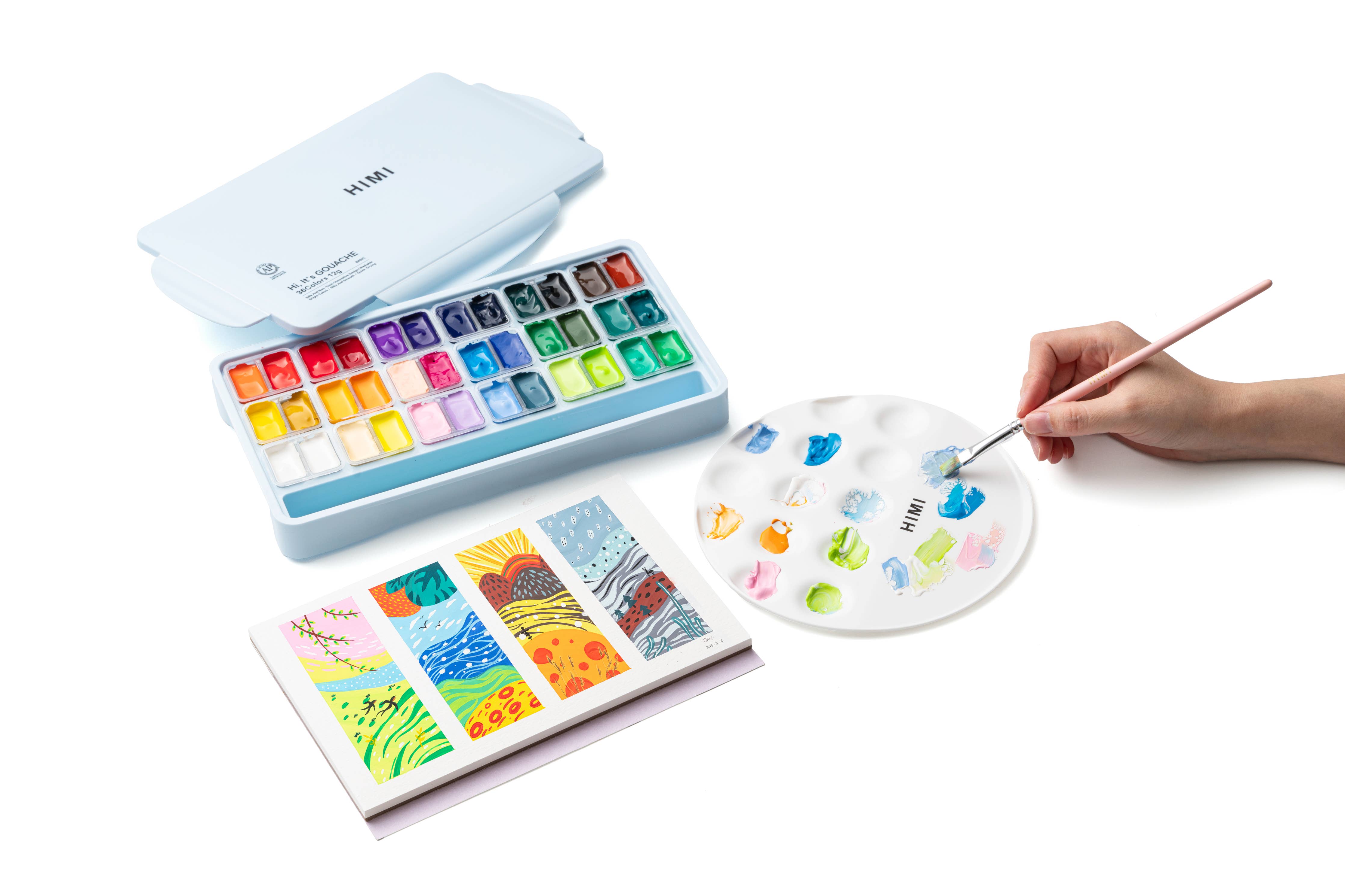 Round Paint Palette