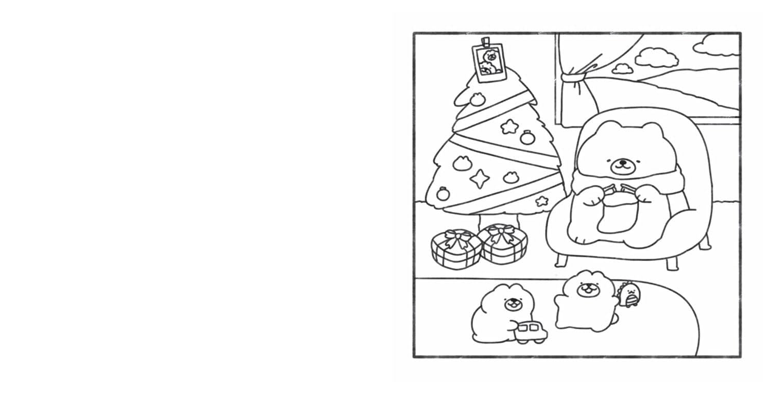 Cozy Cheer Colouring Book