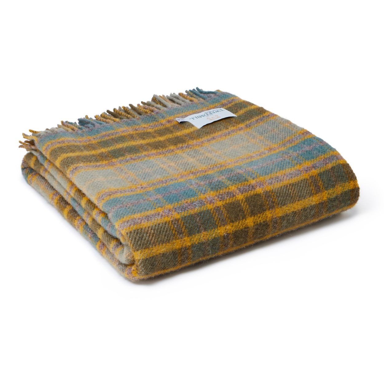 Cottage Mustard Check Throw