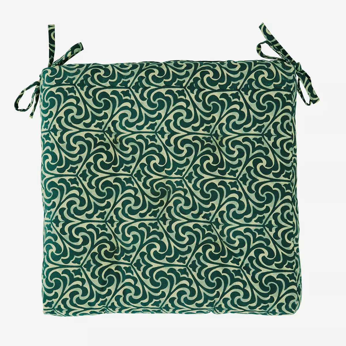 Teal Sylvan Green Leaf Chair Pad By Madam Stoltz Curiouser