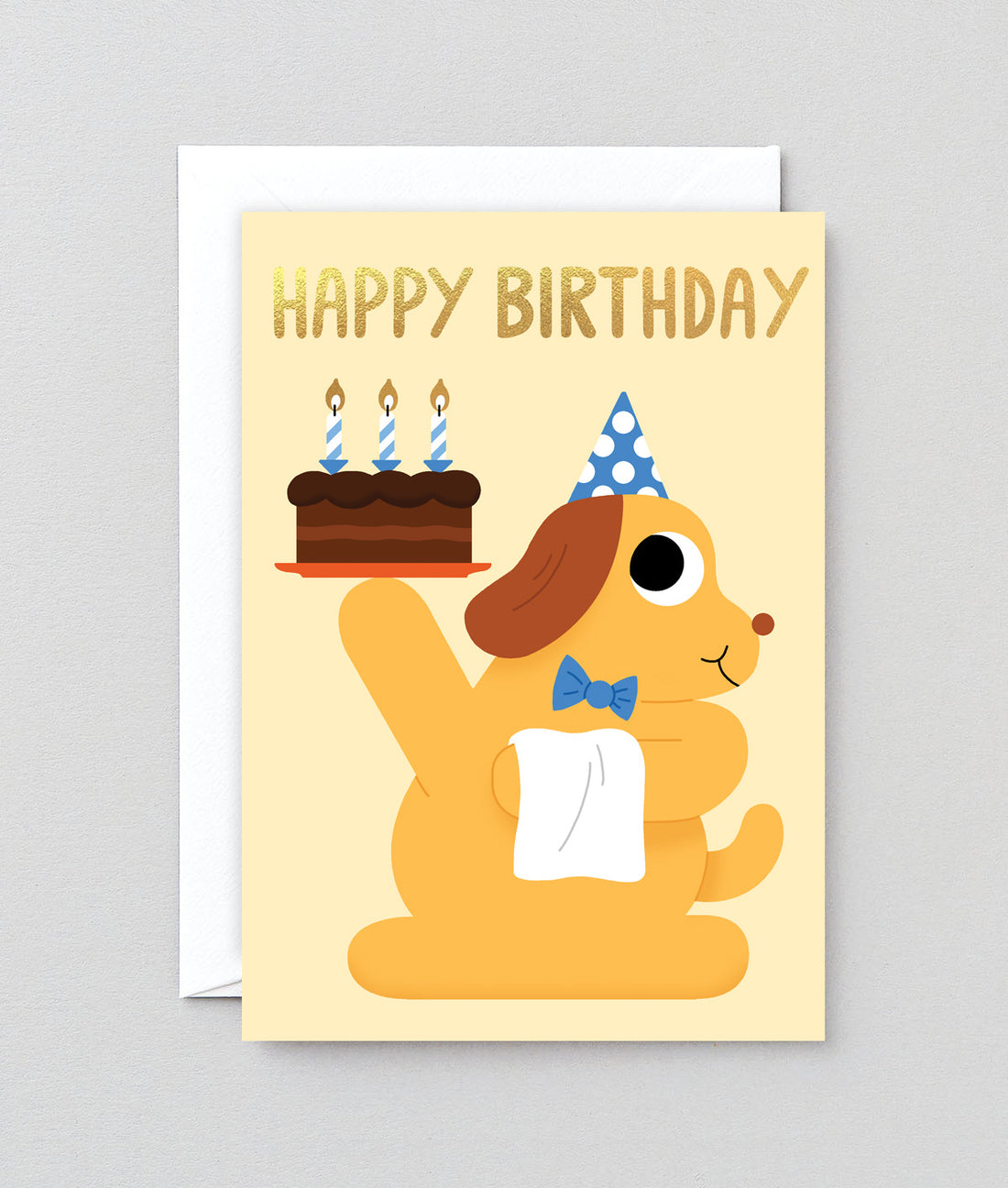 Cake & Dog Birthday Card