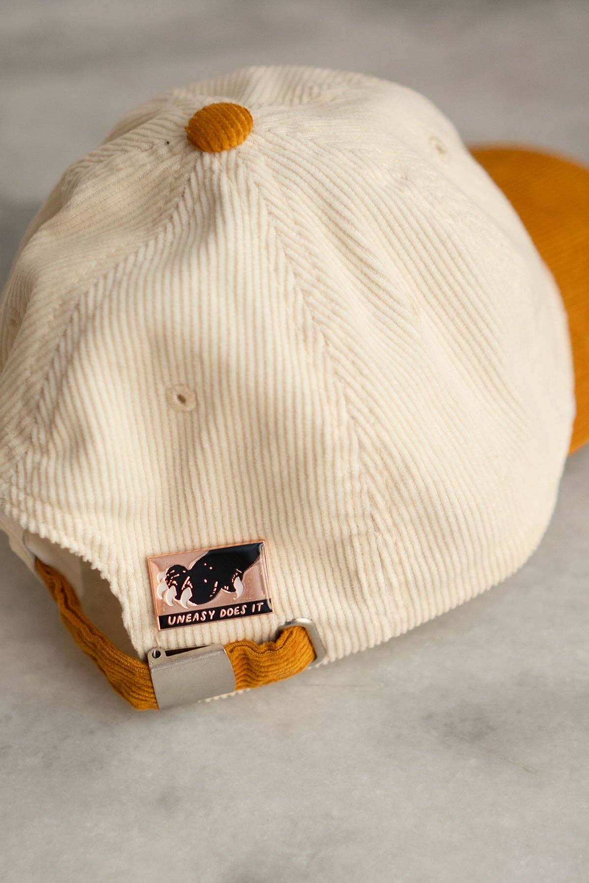 Uneasy Does It Pin Badge