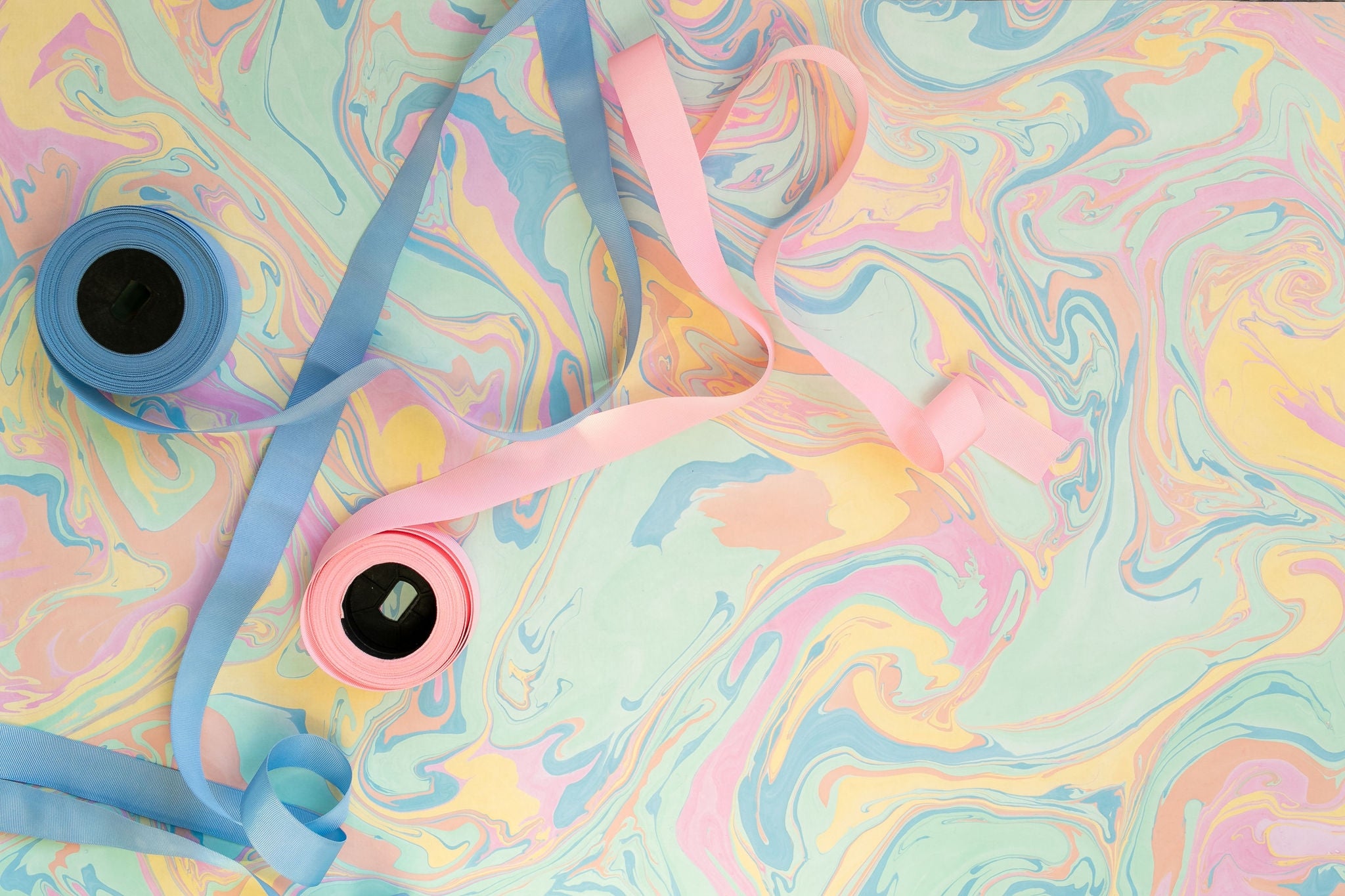Pastel Punch Handmade Marbled Paper