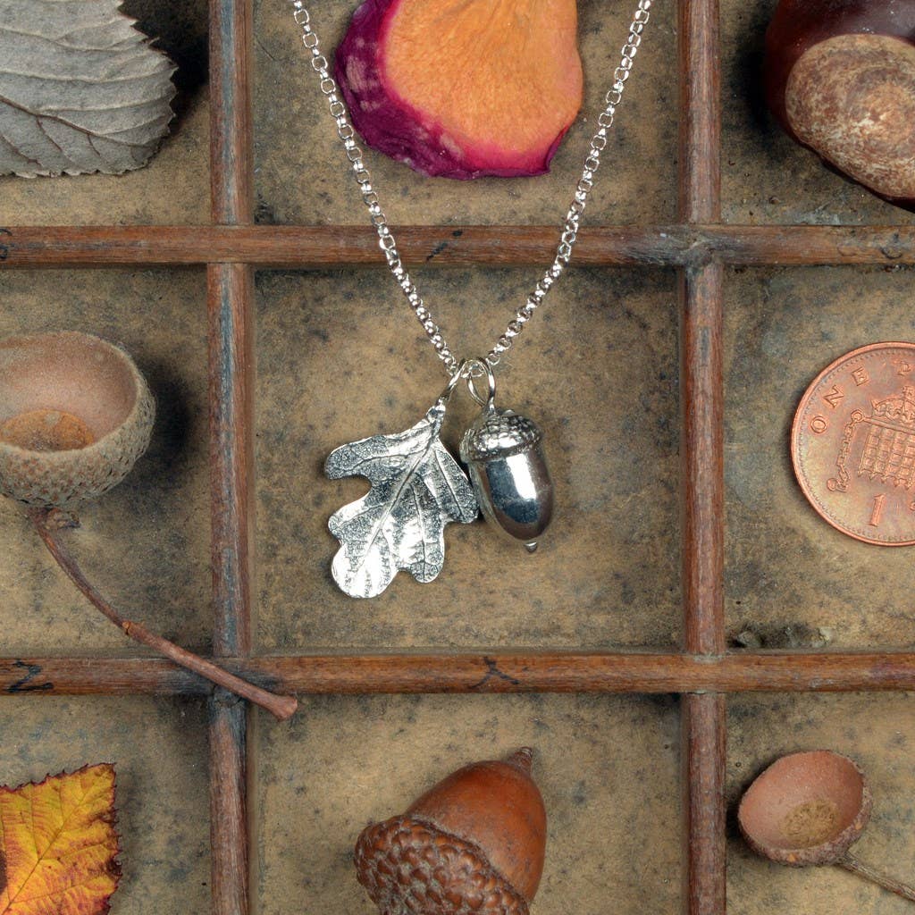 Acorn & Oak Leaf Necklace