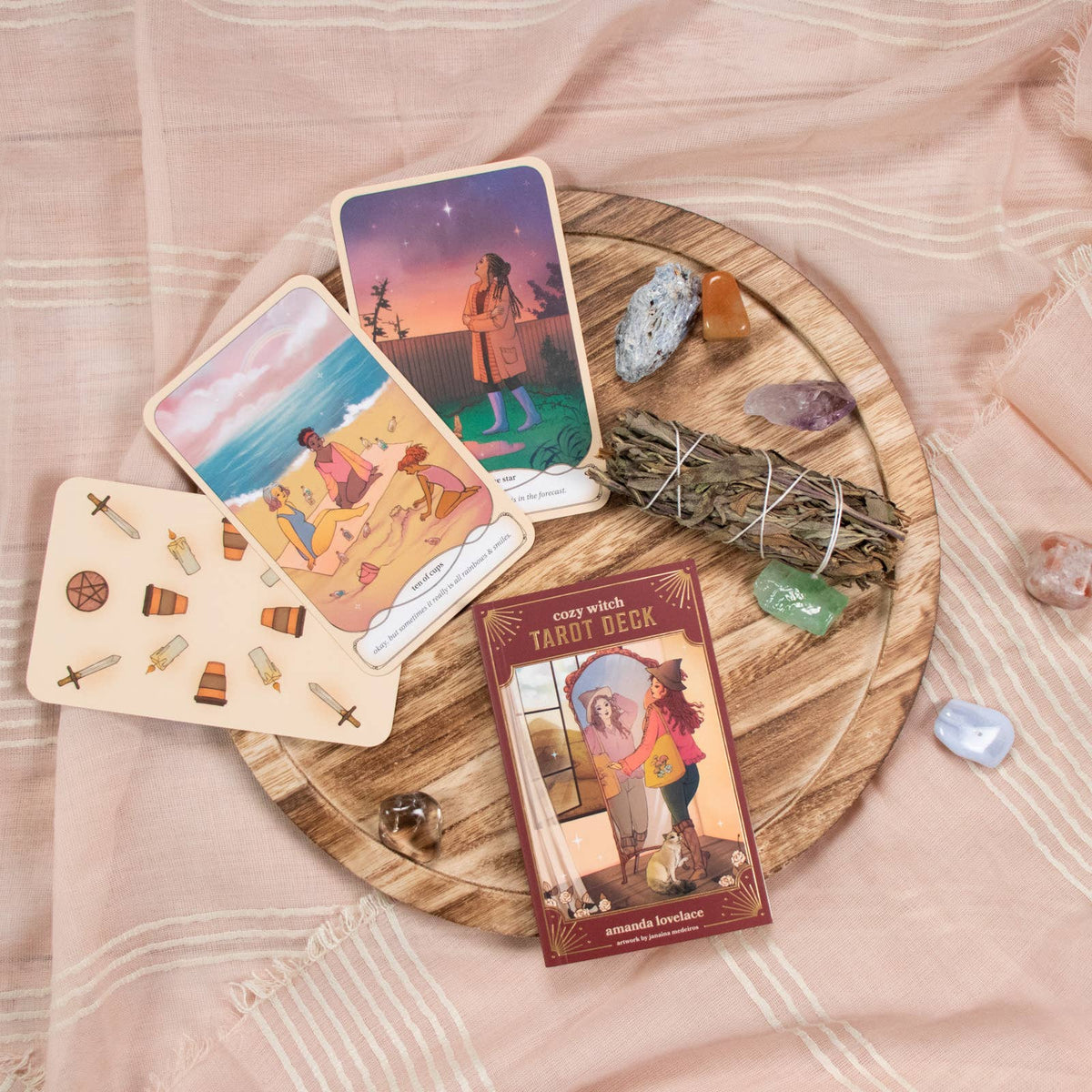 Cozy Witch Tarot Deck and Guidebook