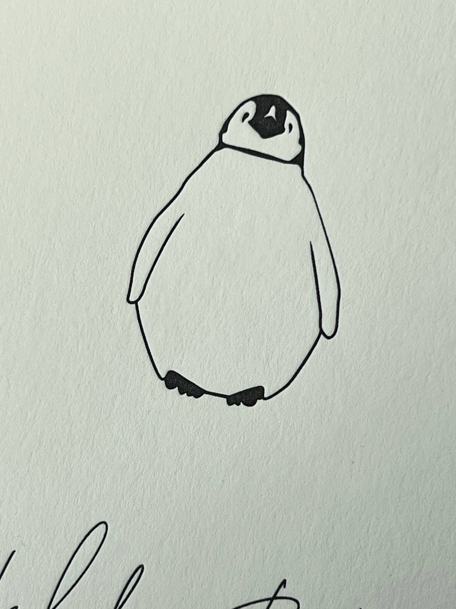 Hello Baby Penguin Card