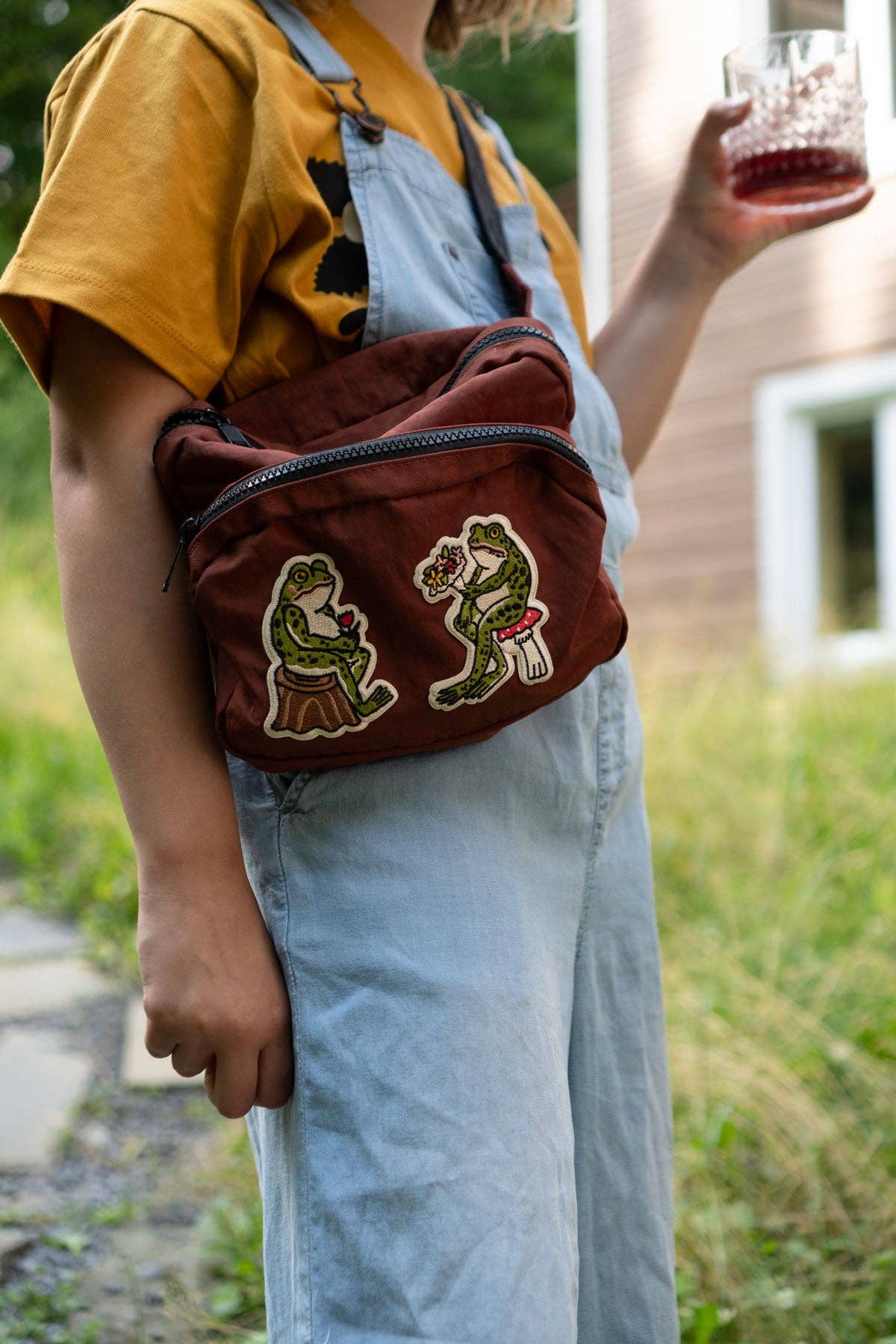 Froggy Embroidered Patch Set