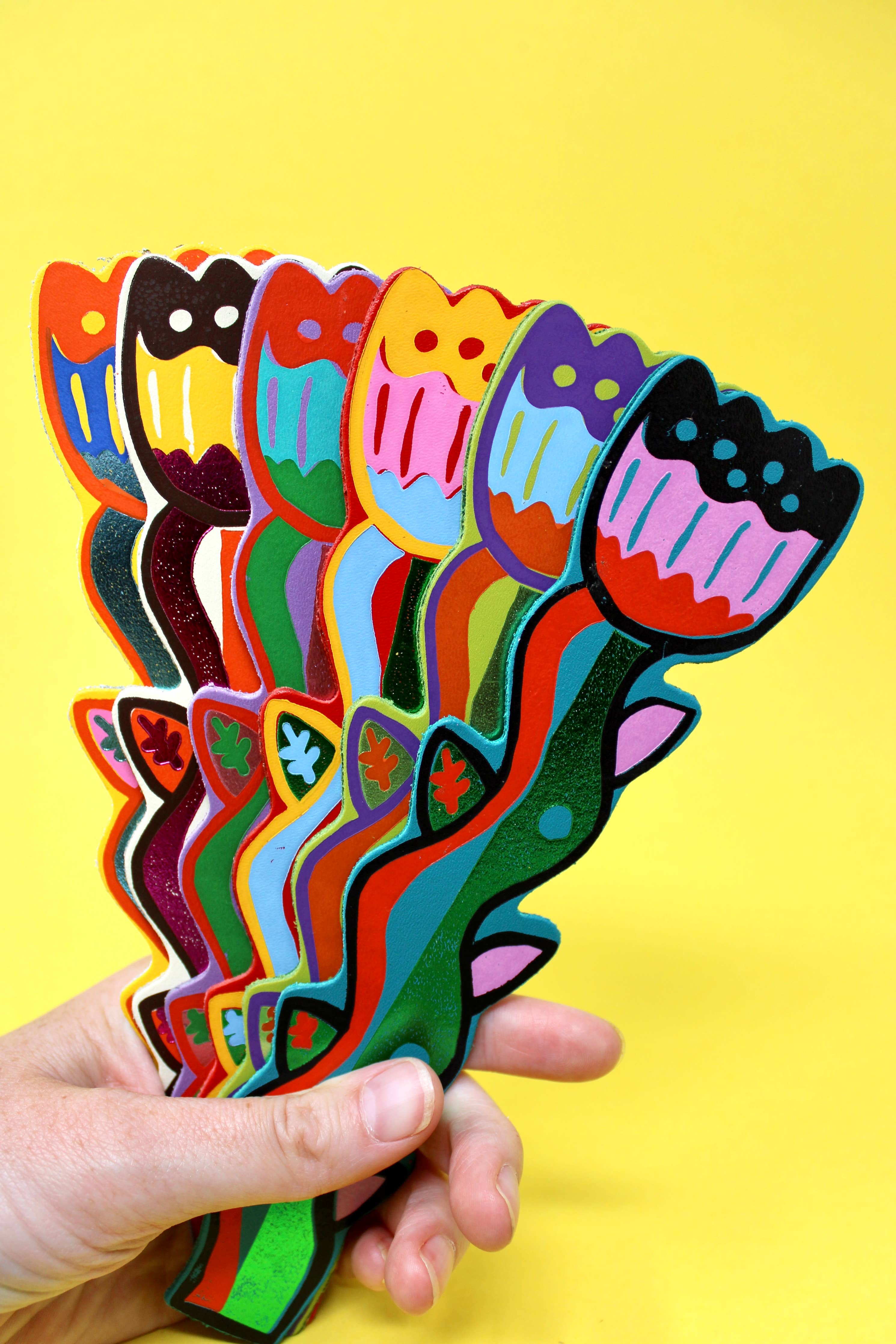 Tulip Blooming Lovely Bookmark -  Cream