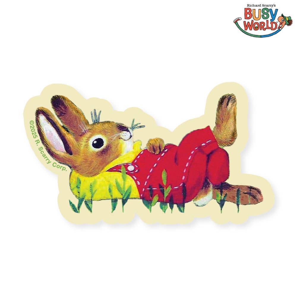 Richard Scarry Nicholas Bunny Daydream Sticker