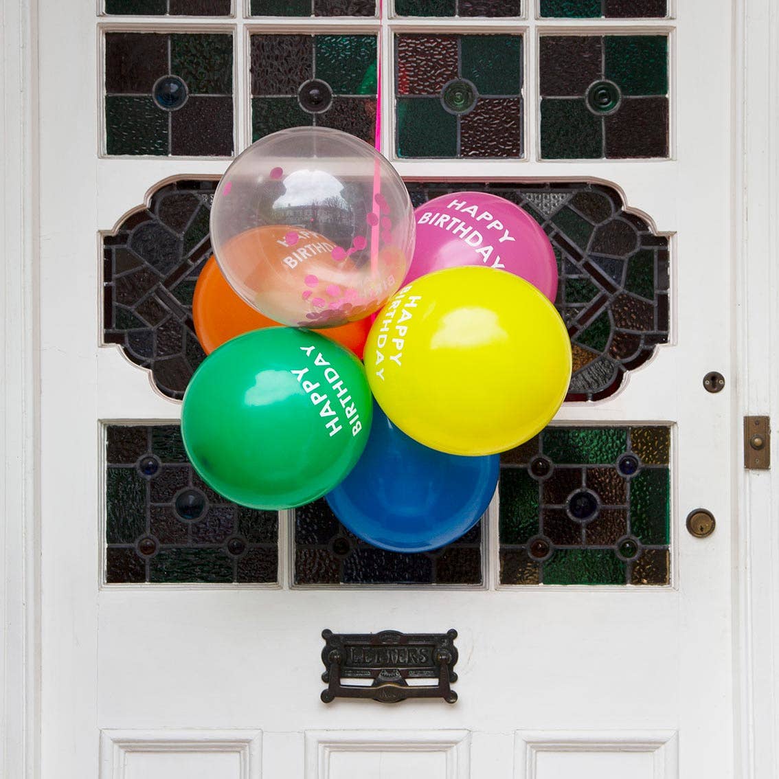 Rainbow Happy Birthday Balloons