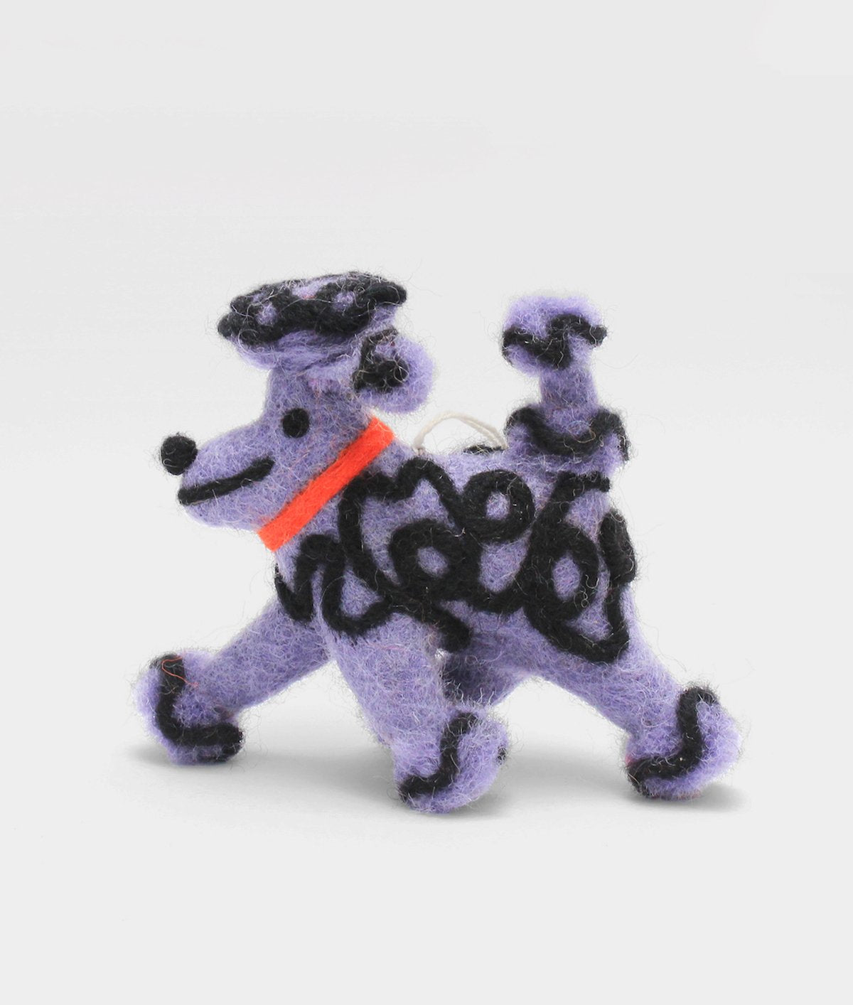 Fleur The Purple Poodle Felt Decoration