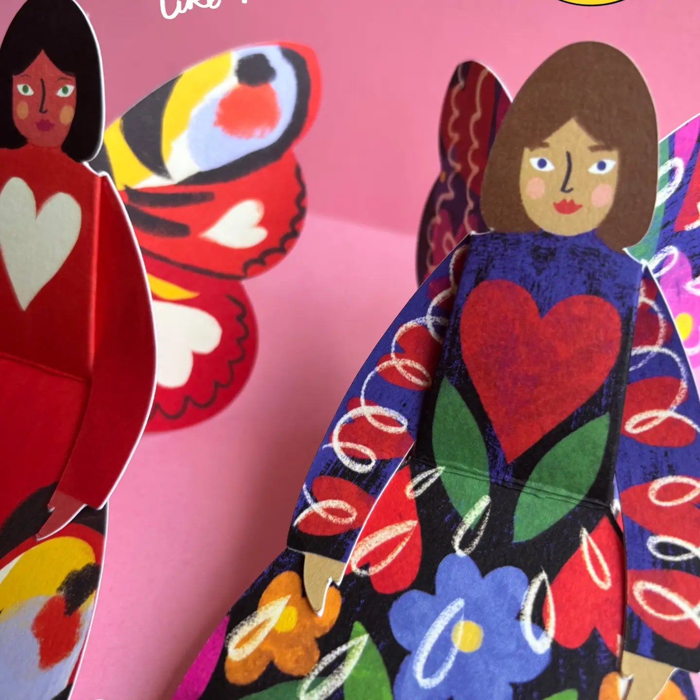 Midnight Floral Butterfly Woman Card