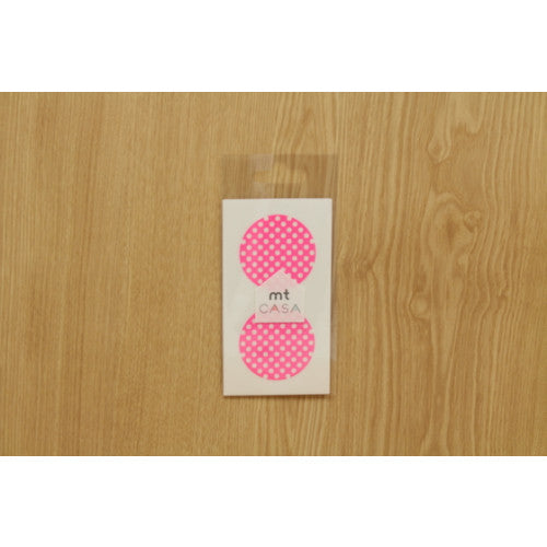 Set Of Ten MT Casa Stickers - Dot Pink