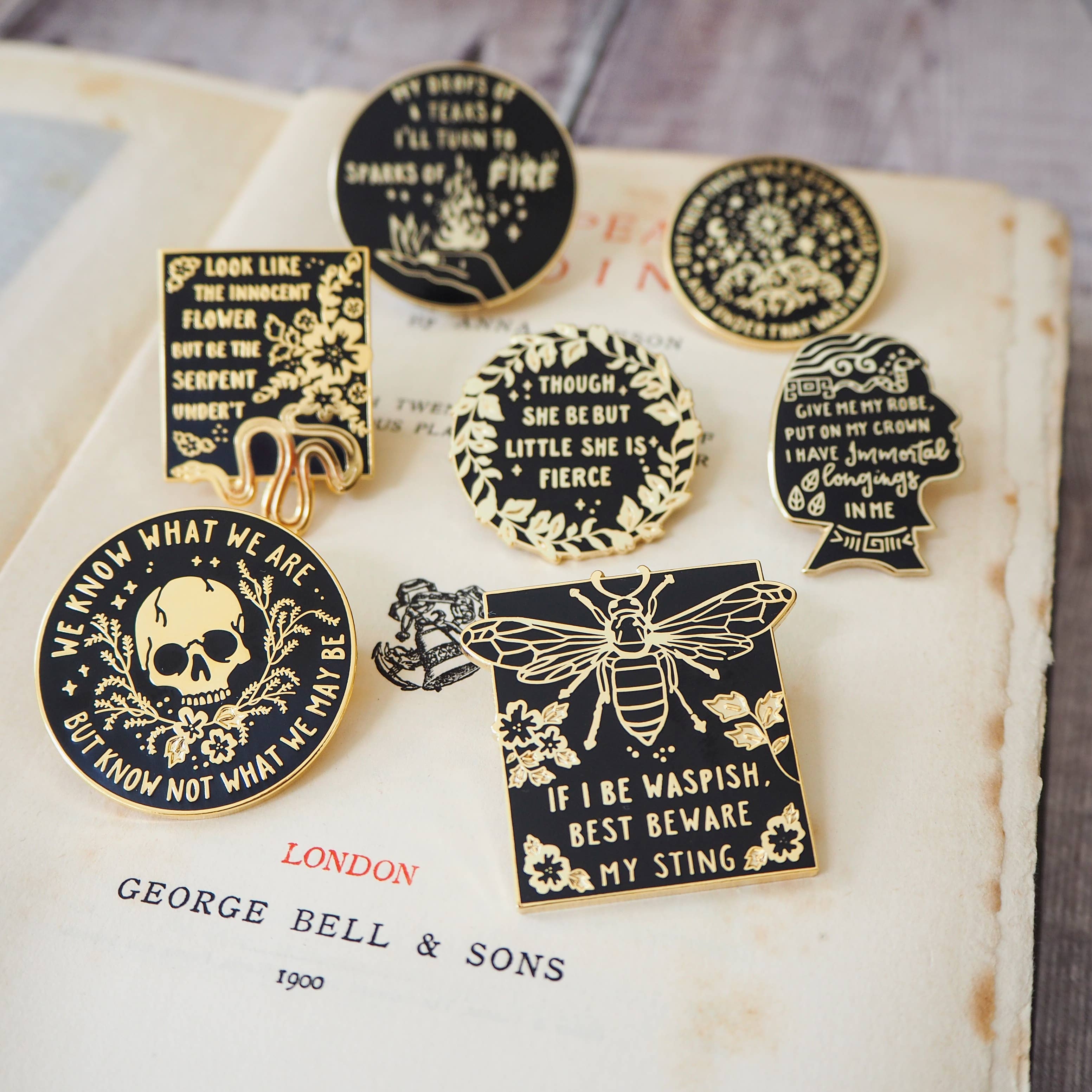 Shakespeare Taming Of The Shrew Pin Badge