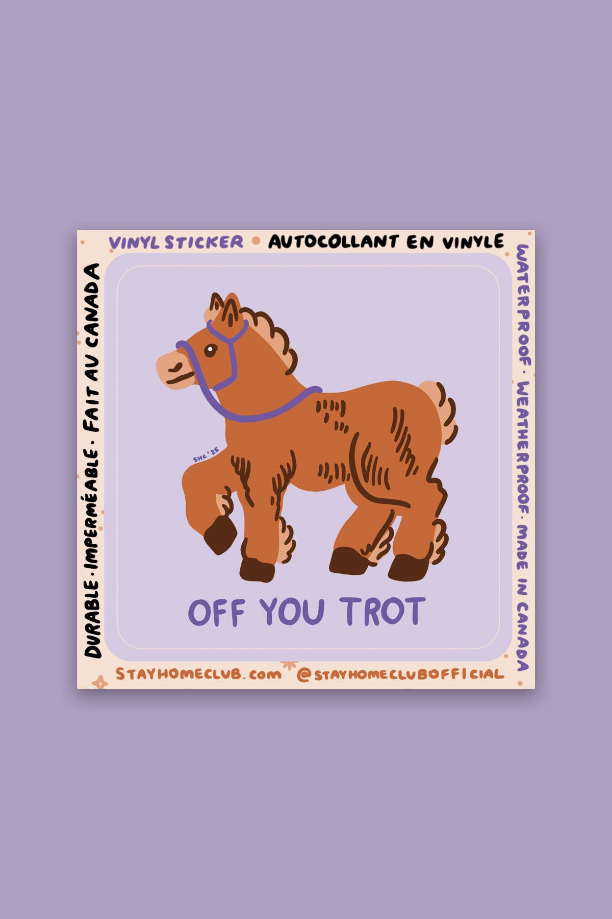 Off You Trot Vinyl Sticker