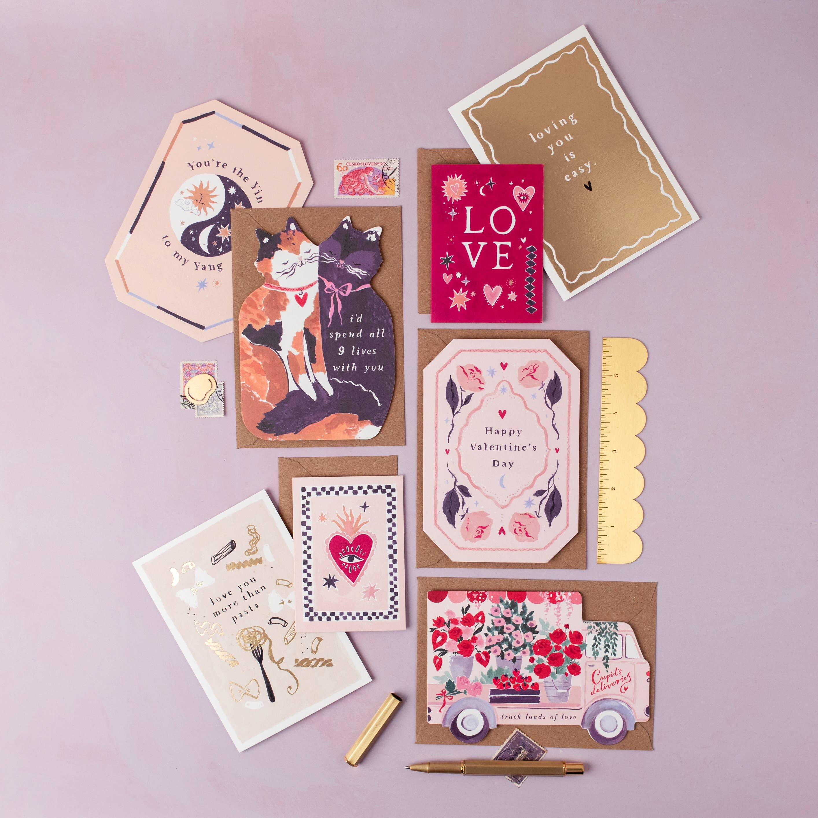 Truck Loads of Love Valentine's Day Card