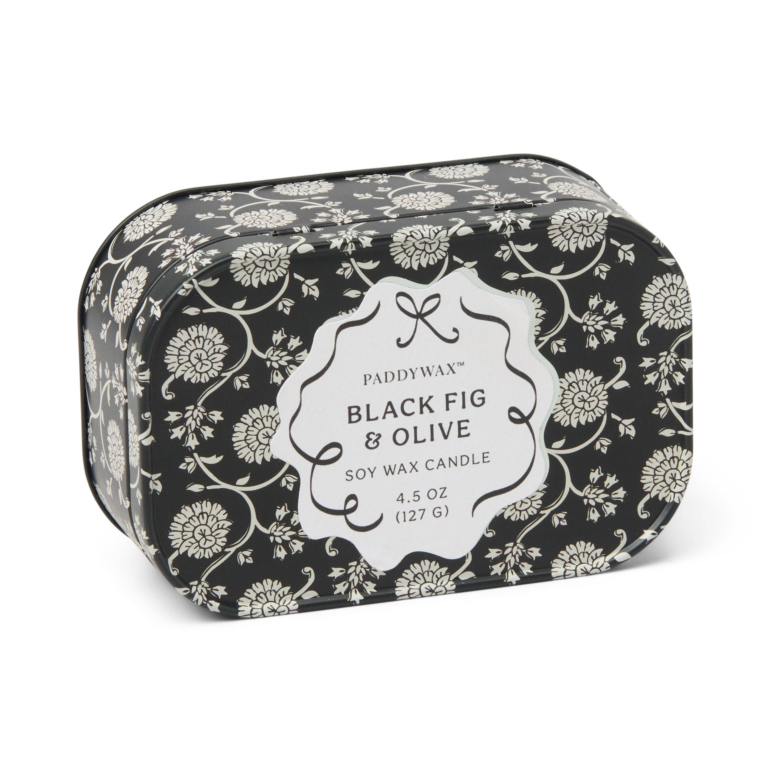 Printed Tin Candle - Black Fig & Olive