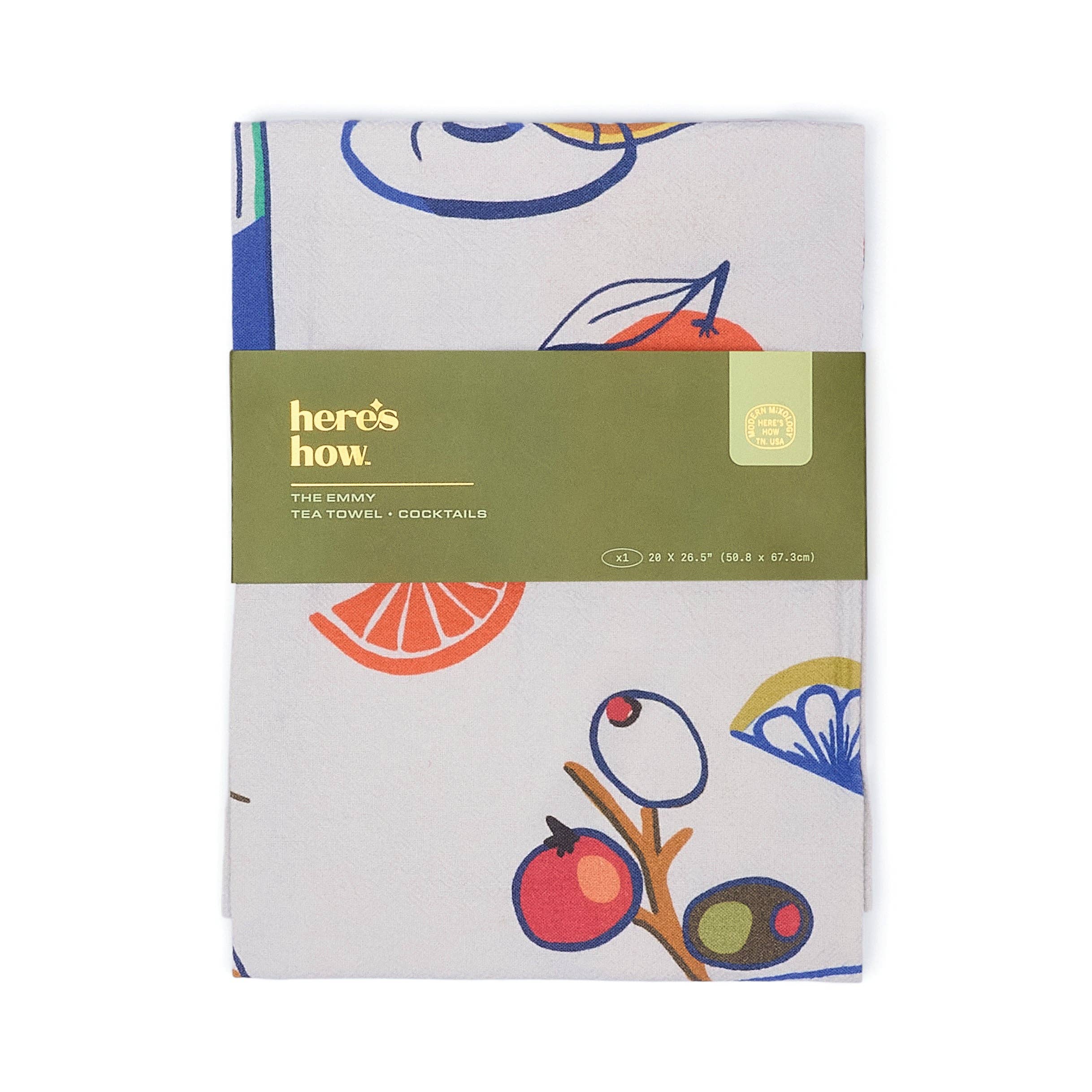 The Emmy Tea Towel - Cocktails