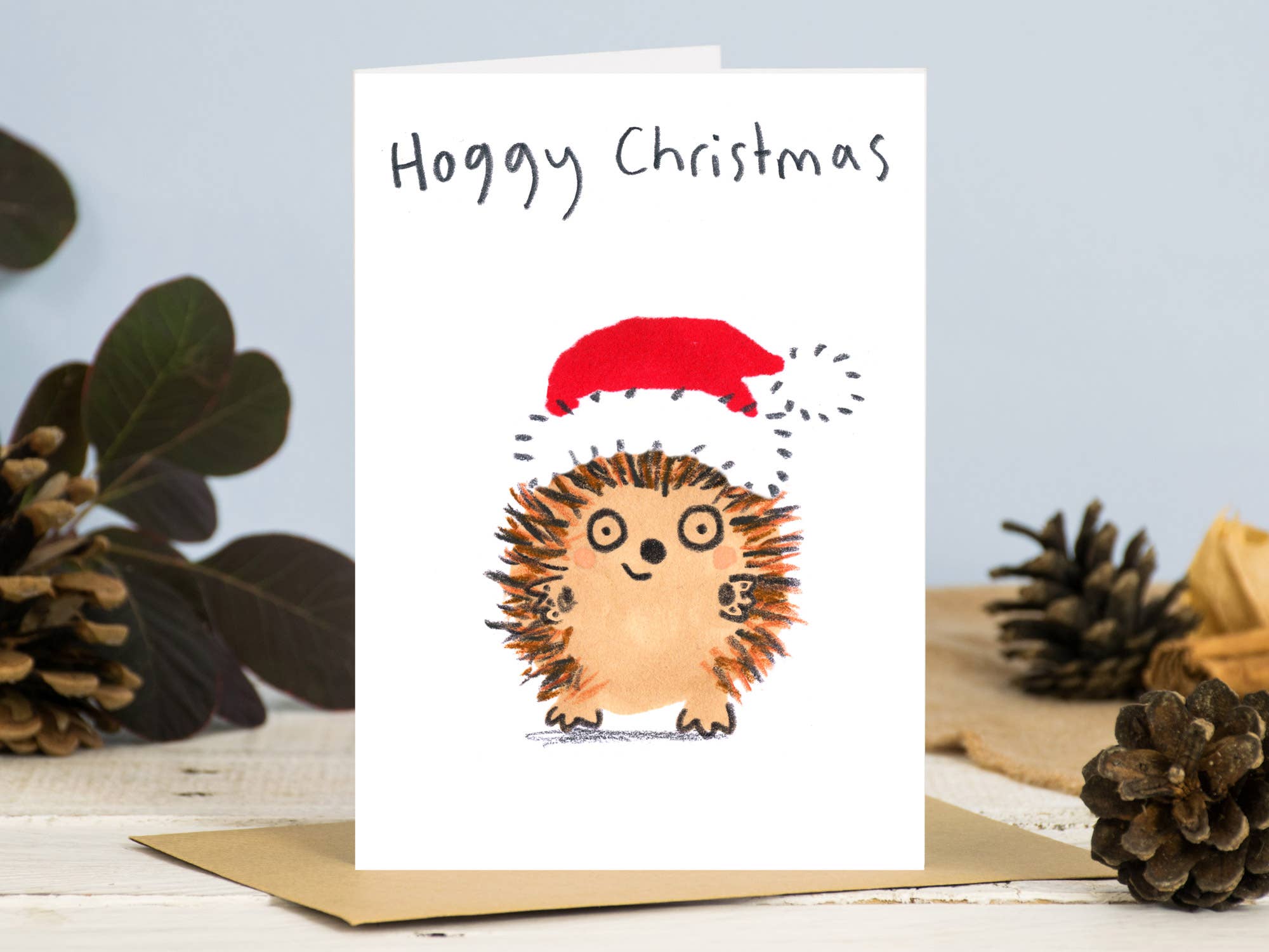 Hoggy Christmas Card