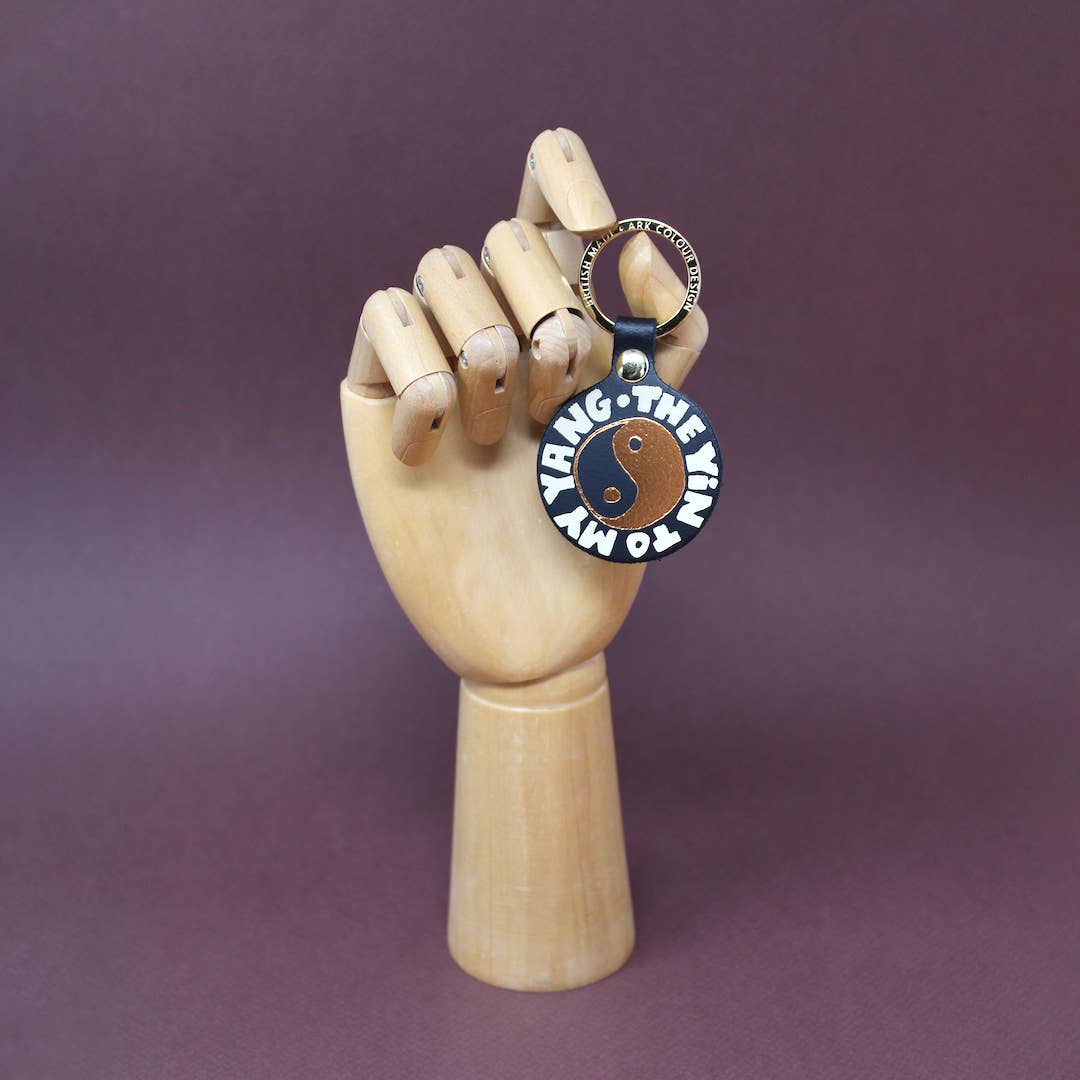 Yin & Yang Key Fob - Black