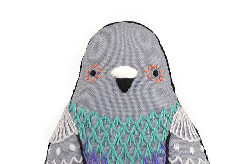 Pigeon Embroidery Kit