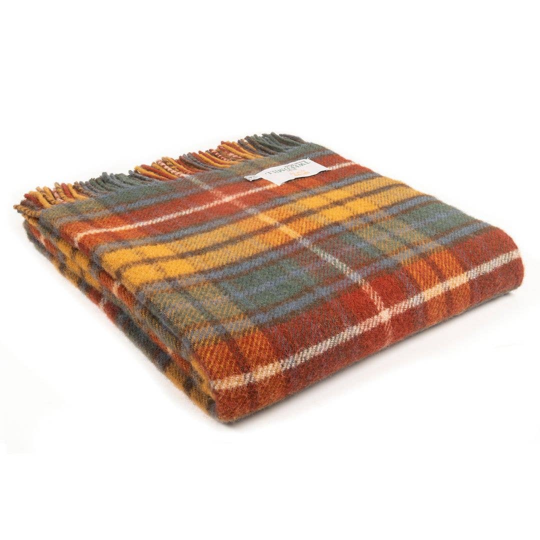 Antique Buchanan Tartan Pure New Wool Throw