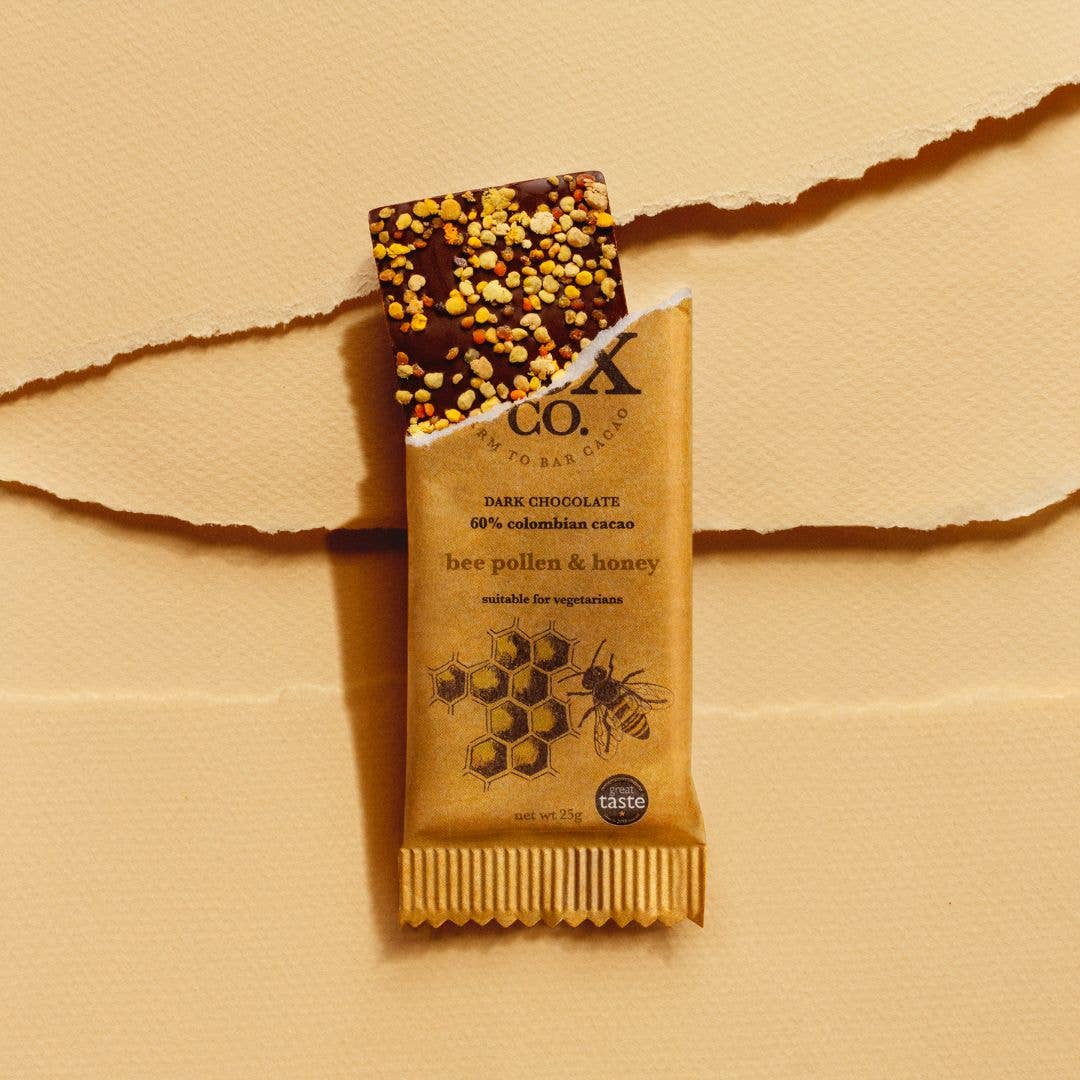 Mini Bee Pollen & Honey Chocolate Bar