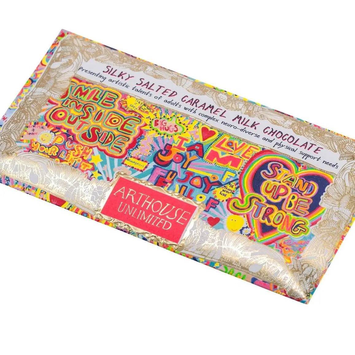 Full Of Joy Silky Milk Chocolate Salted Caramel Chocolate Bar