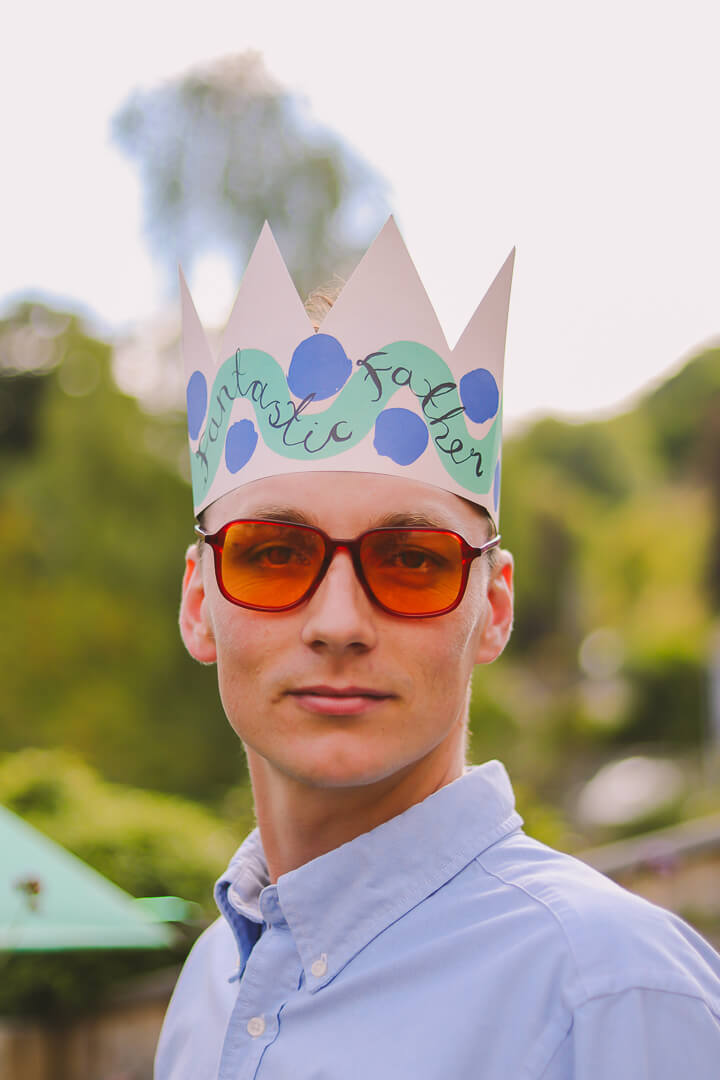 Fantastic Father Party Hat Card