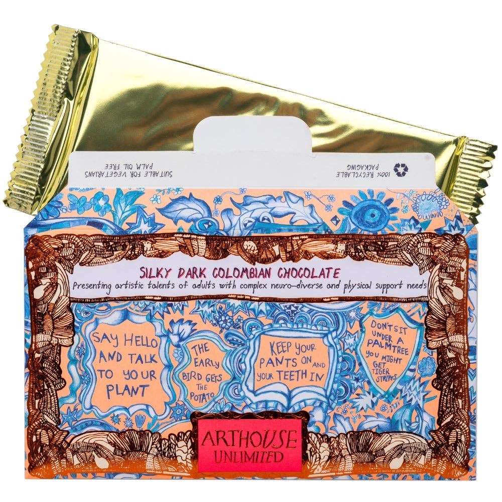 Words Of Wisdom Silky Dark Colombian Chocolate Bar