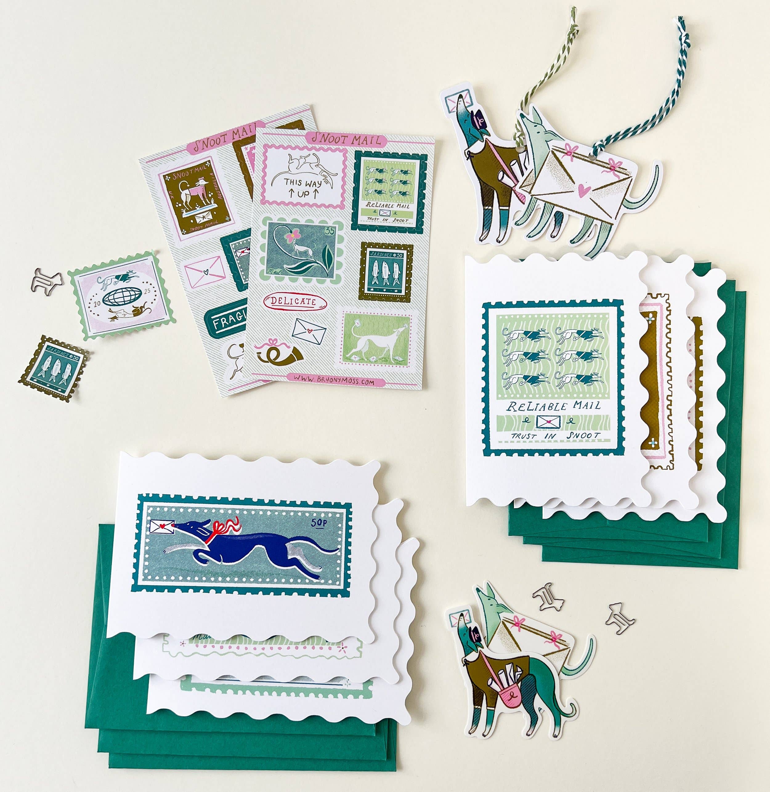 Snoot Stamp Shaped Card