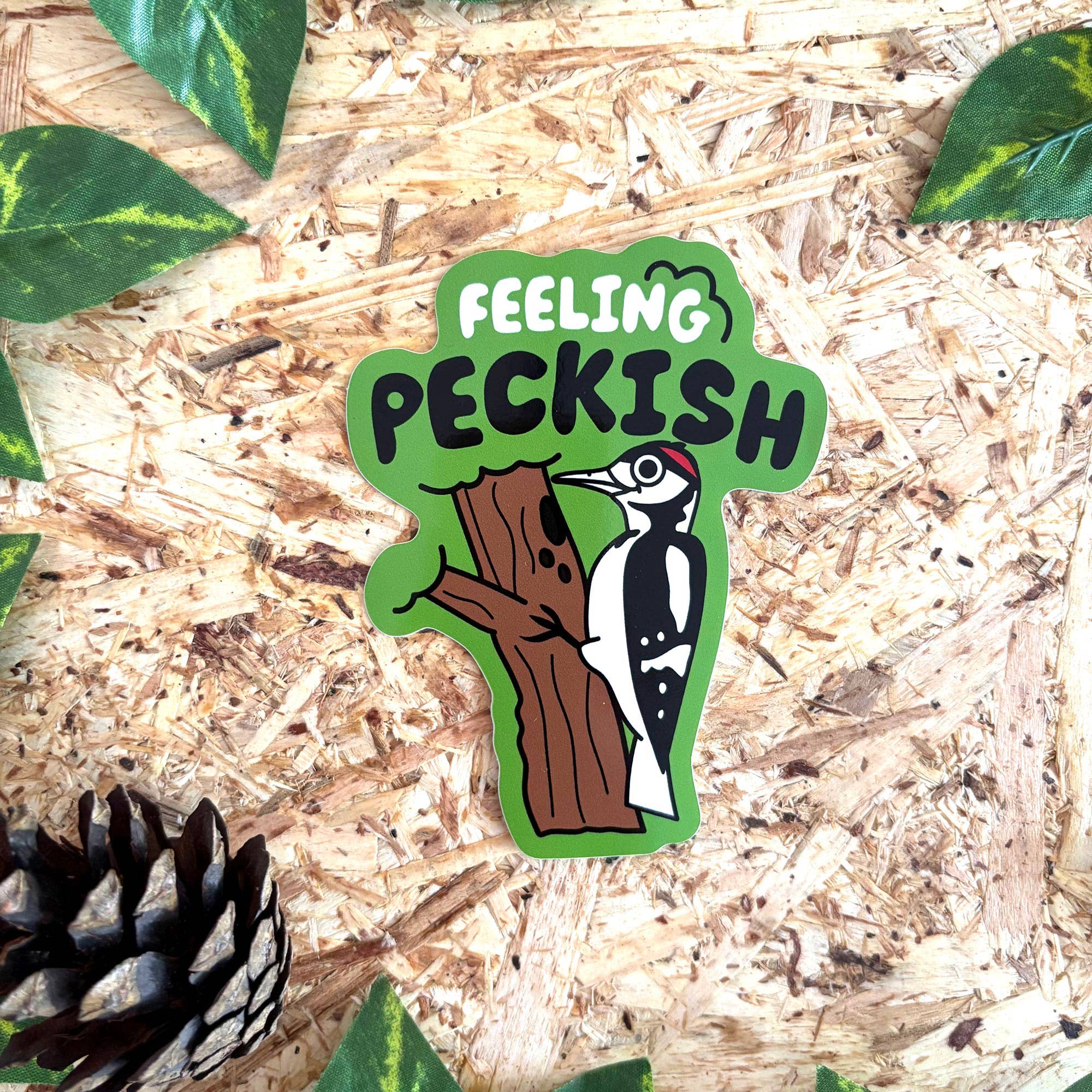 Felling Peckish Vinyl Sticker
