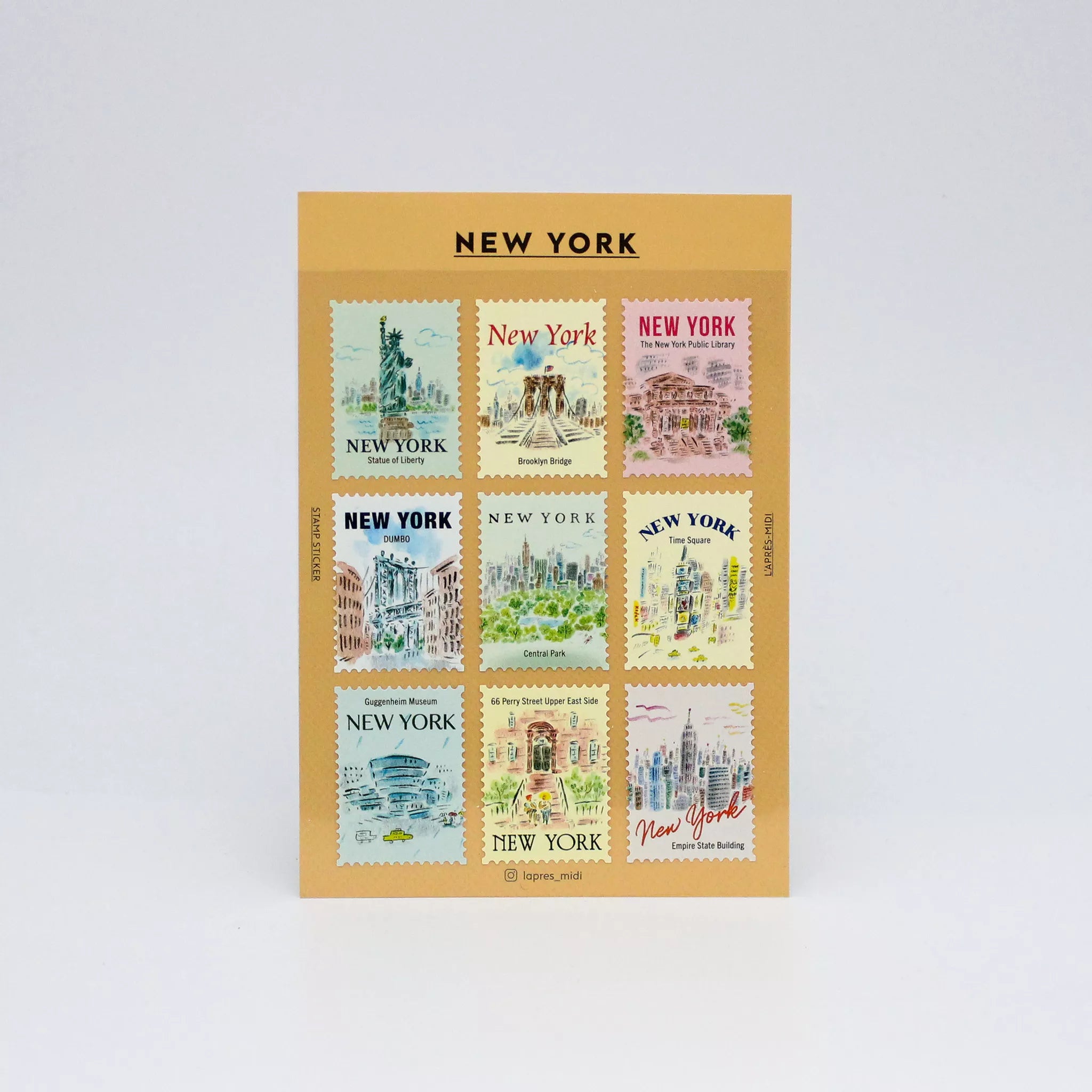 Postage Stamp Stickers - New York