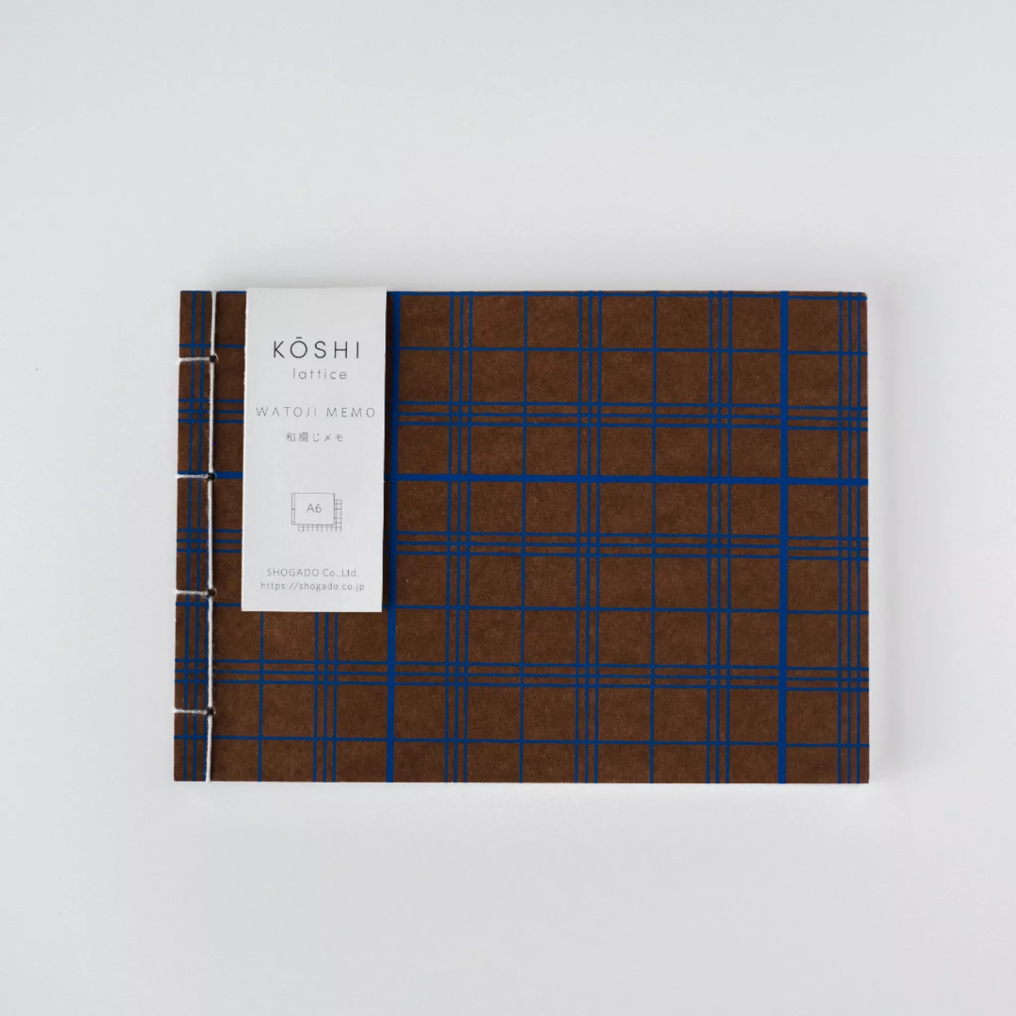 Koshi Memo Pad A6 - Brown & Blue