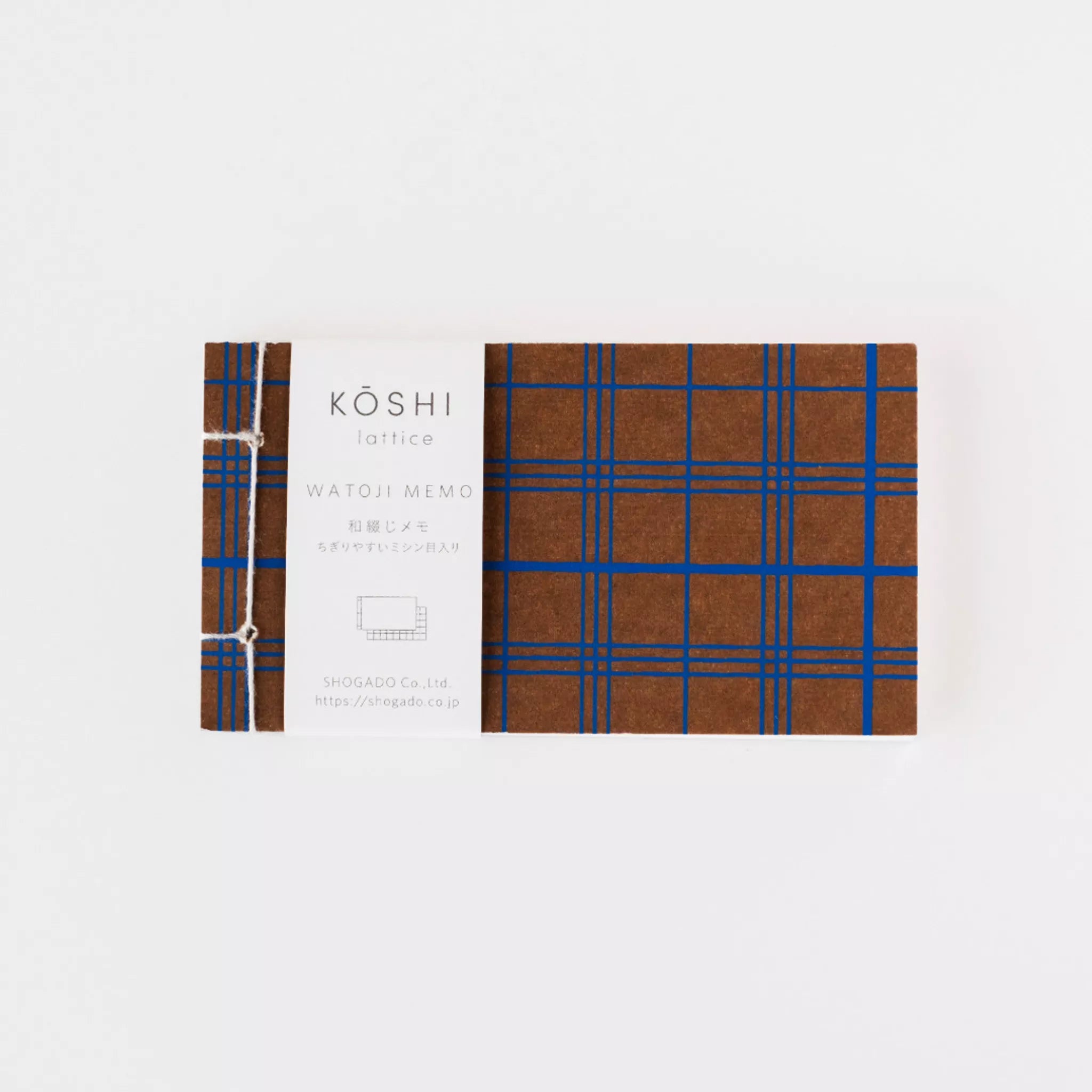 Koshi Memo Pad - Brown & Blue